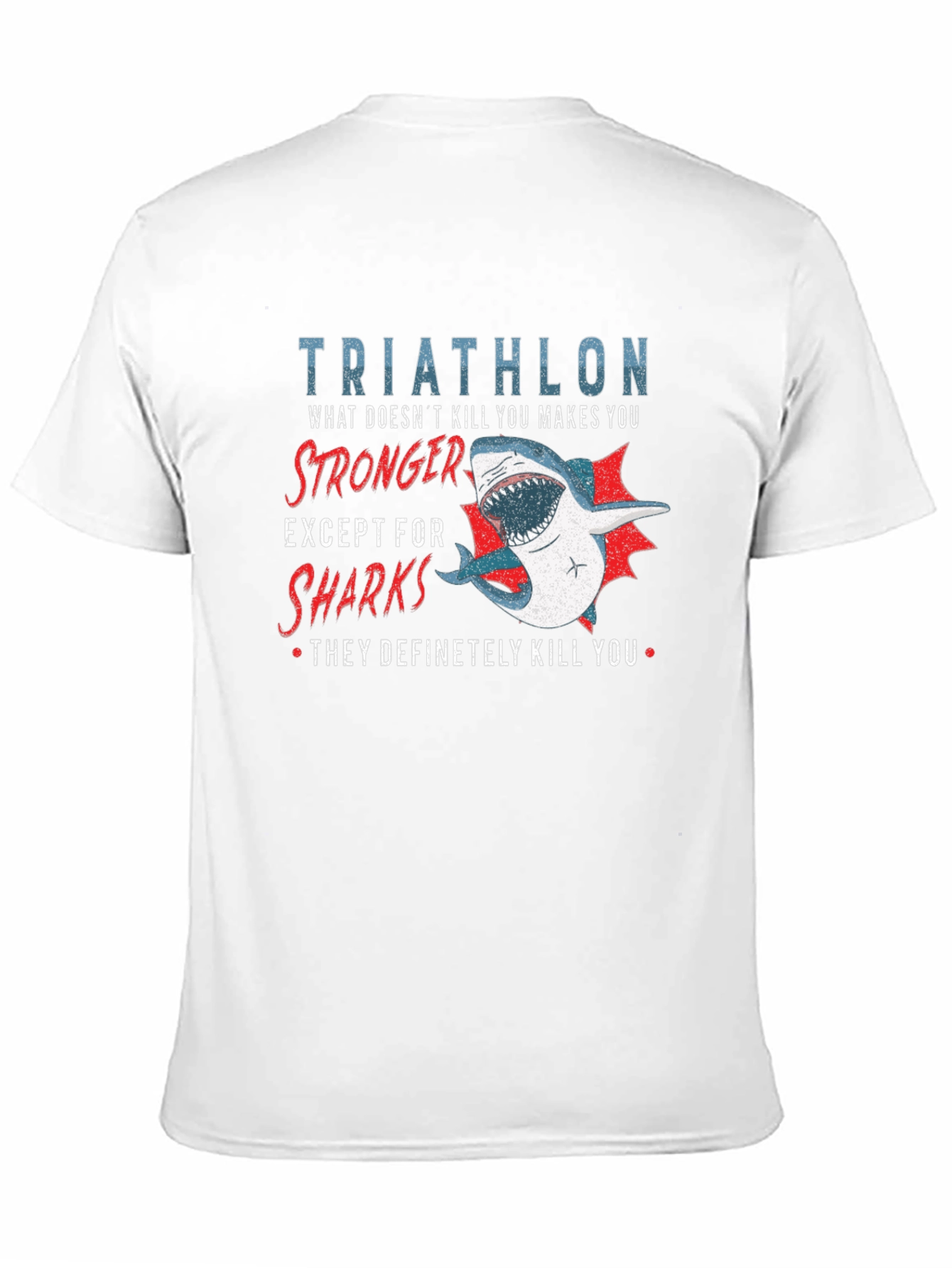 Triathlon Shark T-Shirt - Funny Athlete Tee
