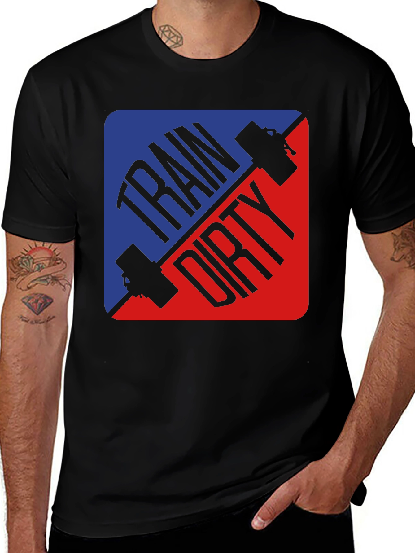 Train Dirty Fitness T-Shirt - Gym Workout Tee