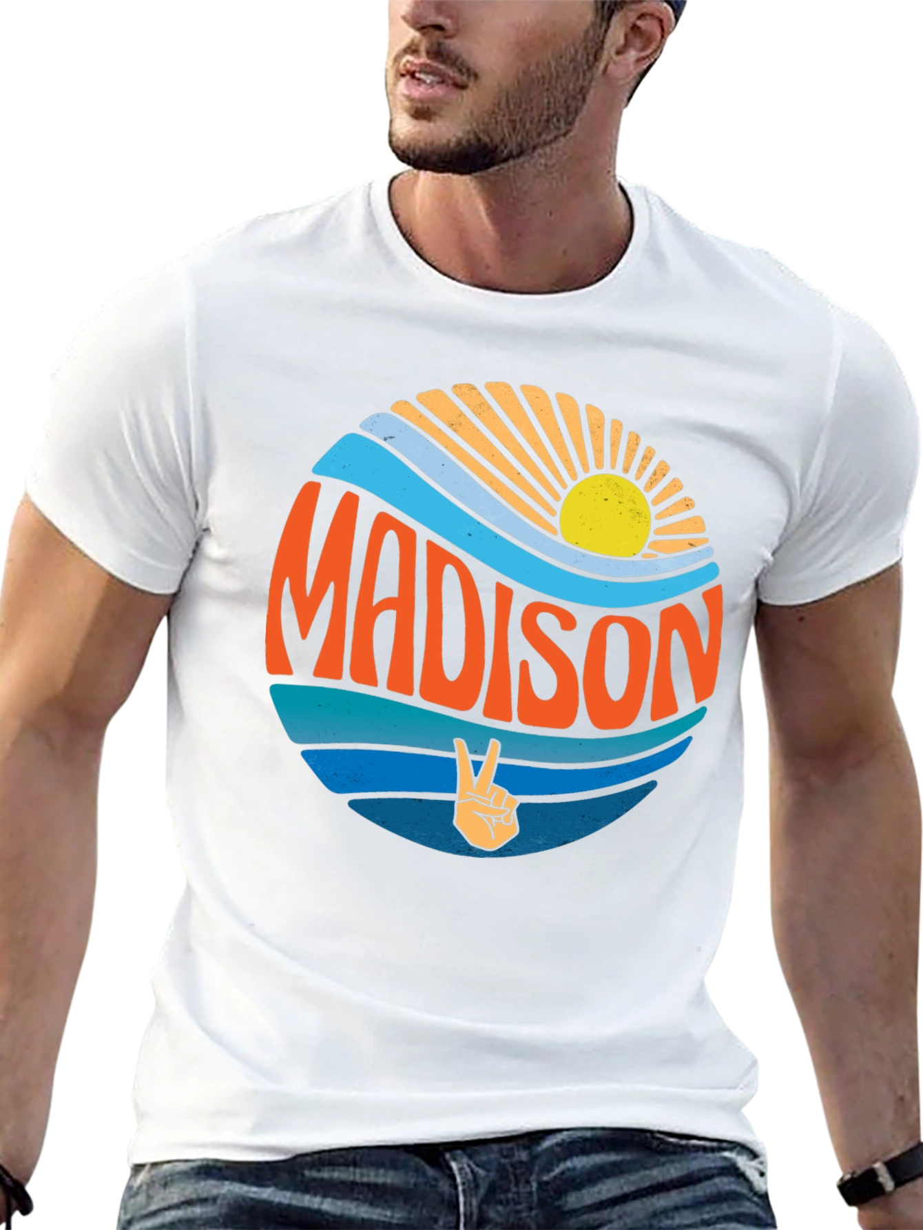 Madison Peace Sign Graphic Tee
