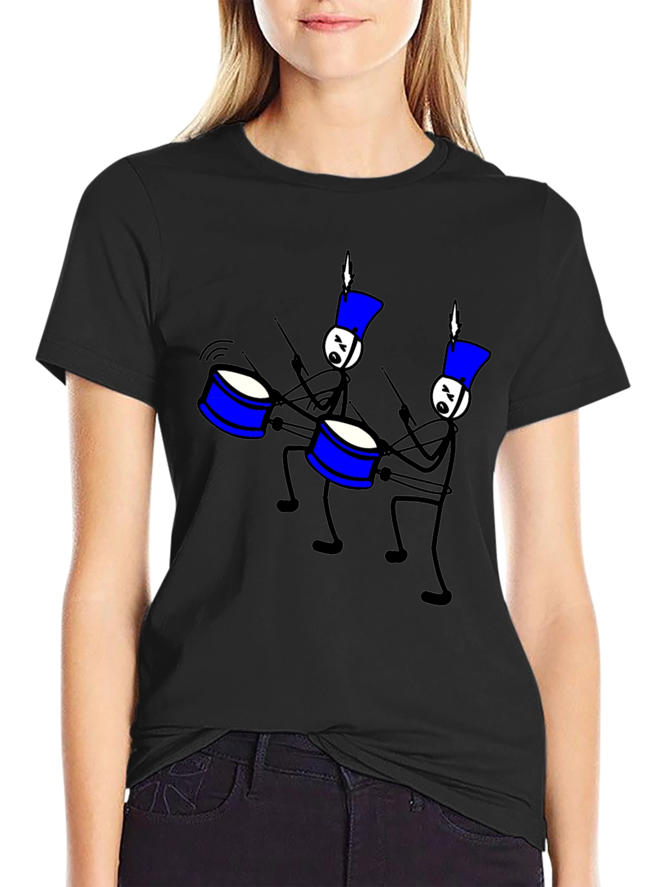 Drum Line T-Shirt: Marching Band Fun