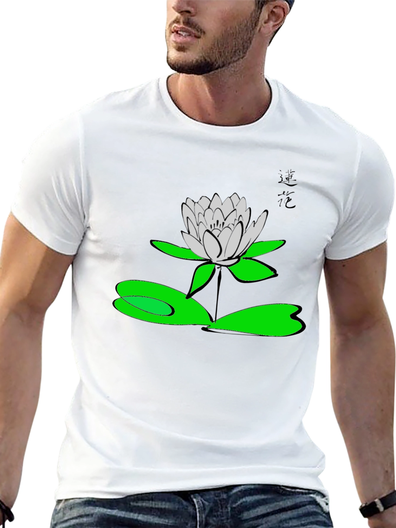 Lotus Flower Graphic T-Shirt