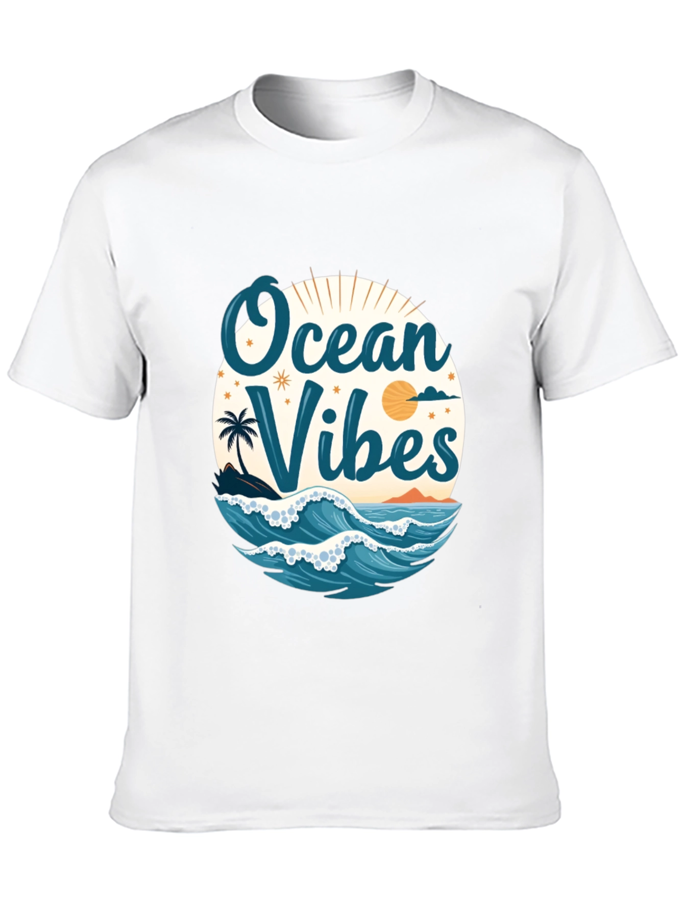Ocean Vibes Black T-Shirt