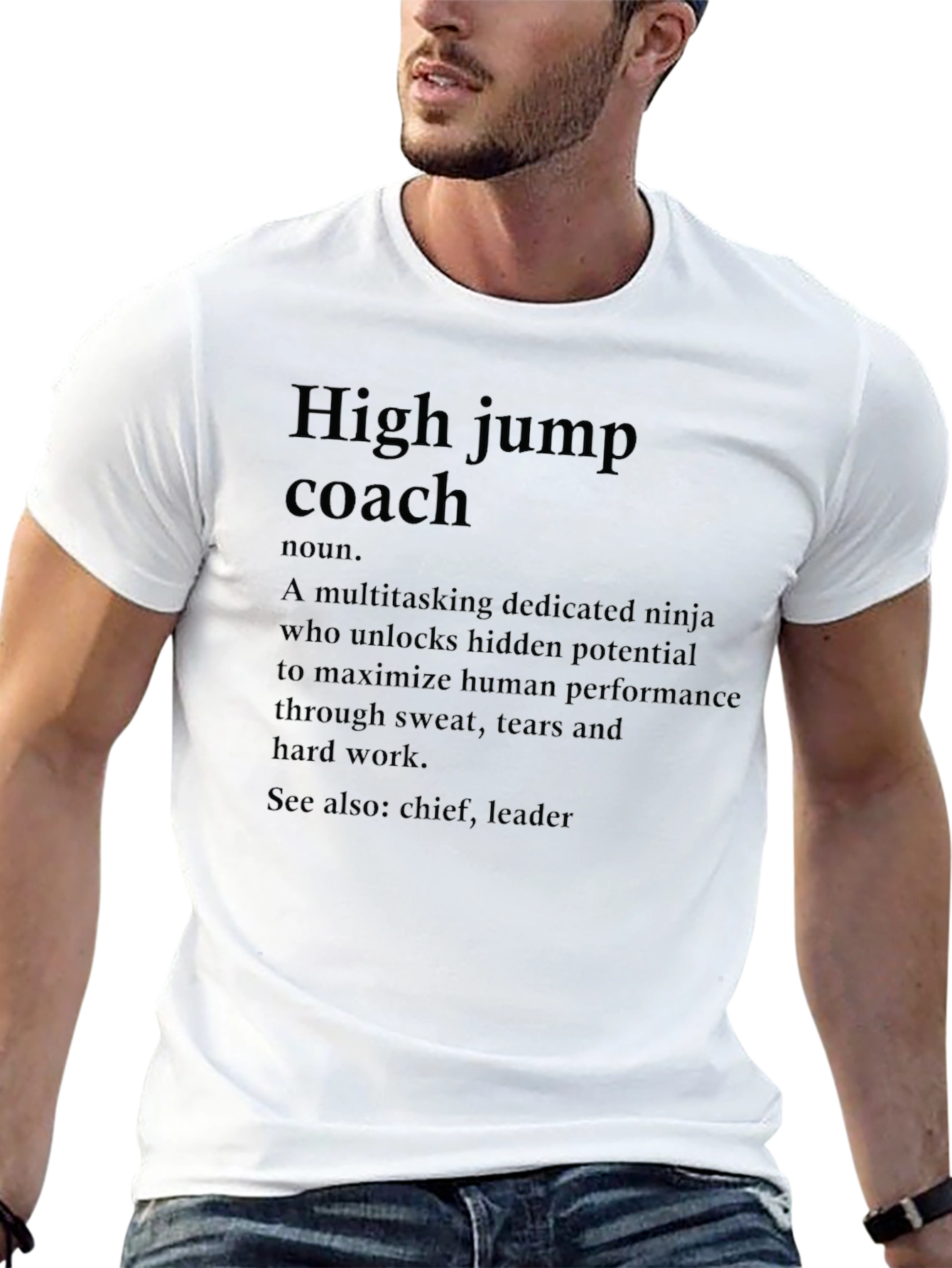 High Jump Coach Definition T-Shirt
