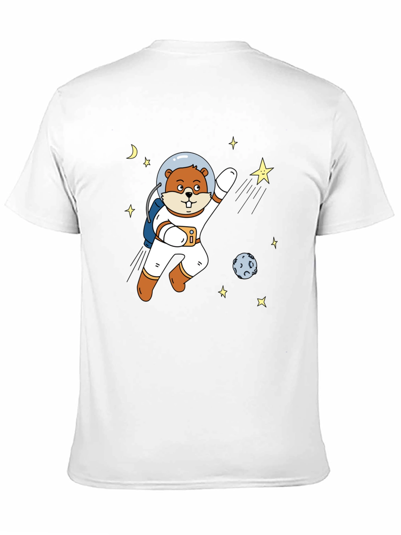 Astronaut Beaver T-Shirt - Space Adventure