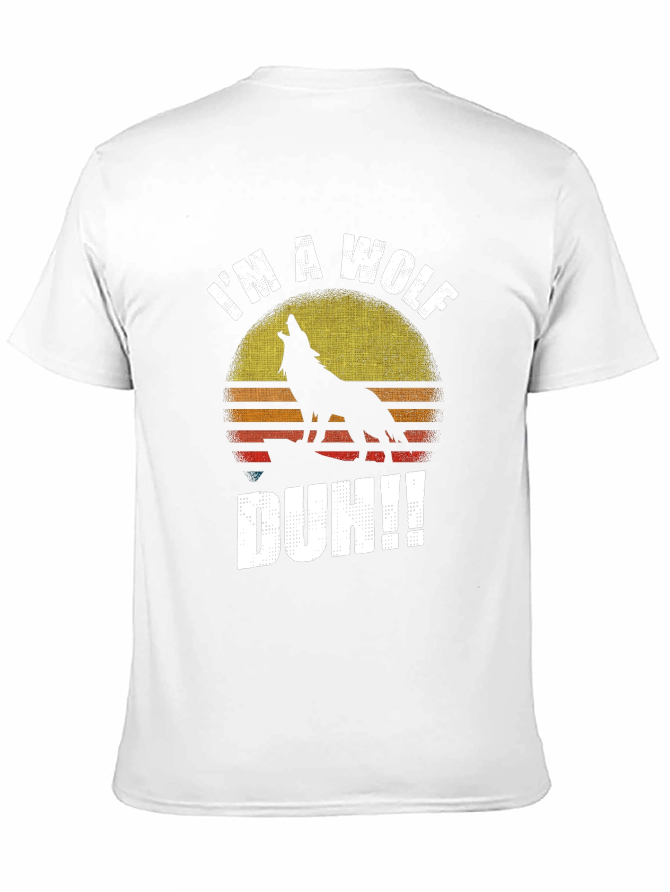 Im A Wolf Duh!! Mens Graphic T-Shirt
