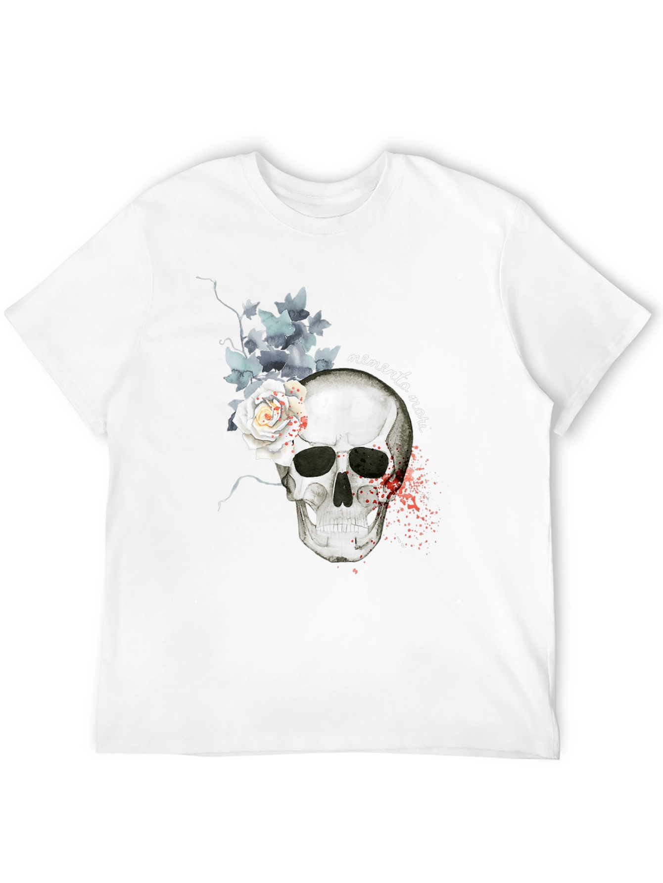 Memento Mori Skull & Rose Graphic Tee