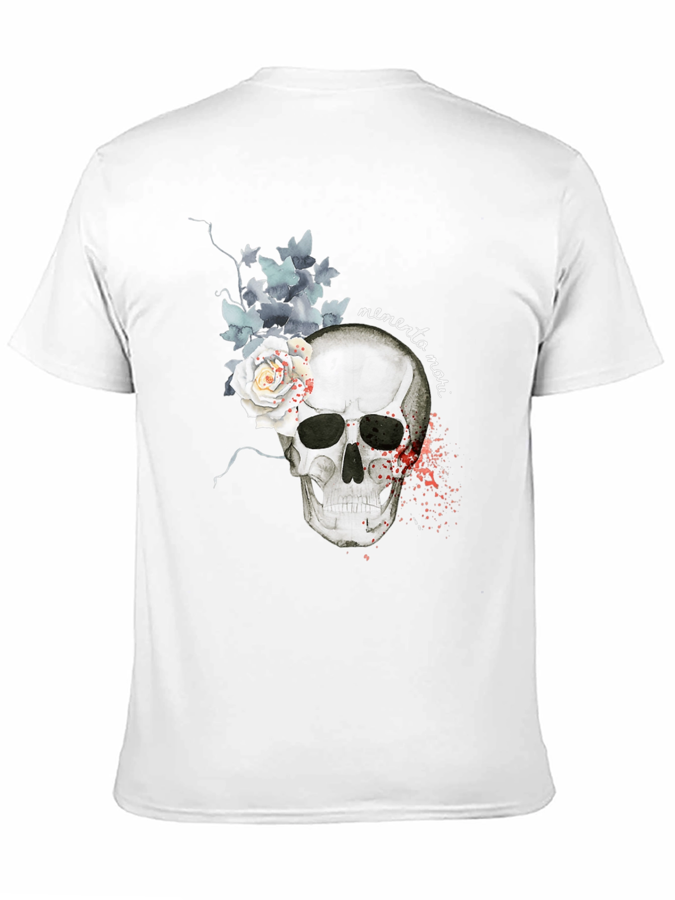 Memento Mori Skull & Rose Graphic Tee