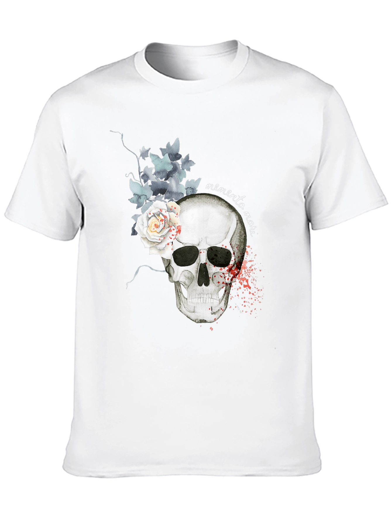 Memento Mori Skull & Rose Graphic Tee