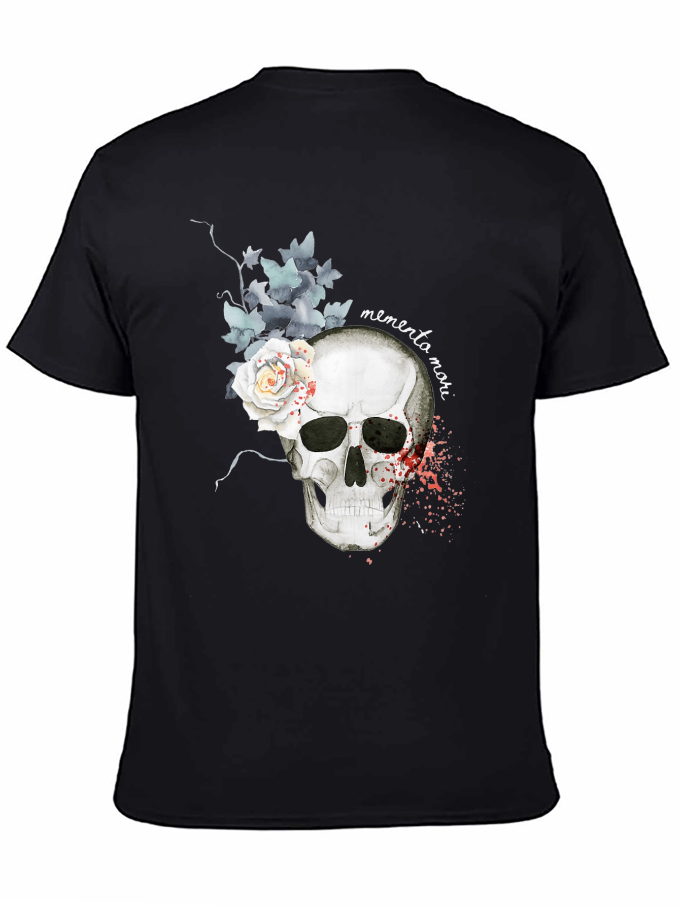 Memento Mori Skull & Rose Graphic Tee