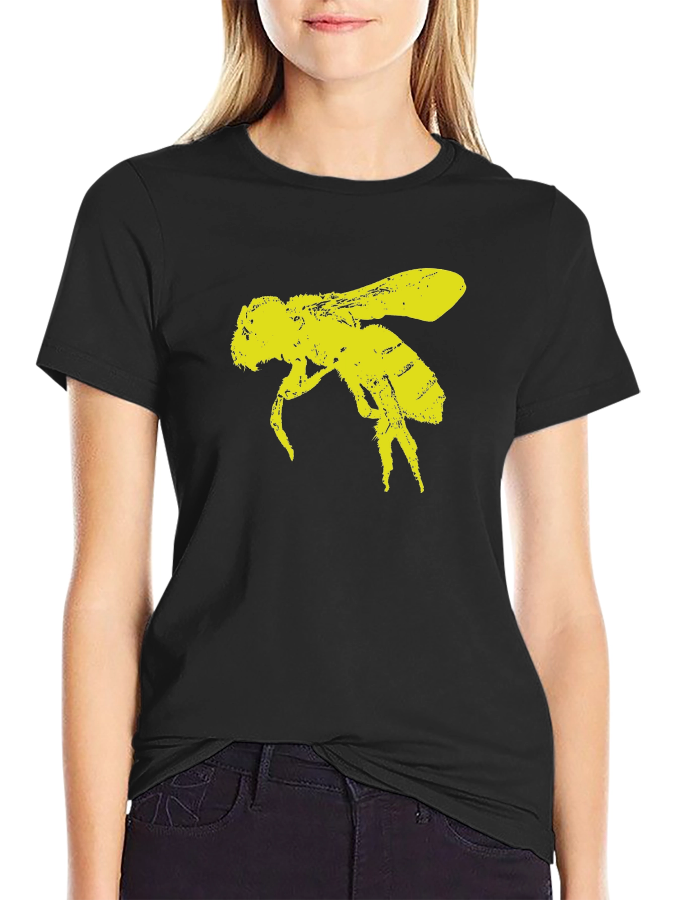 Bee Graphic Black T-Shirt - Unisex