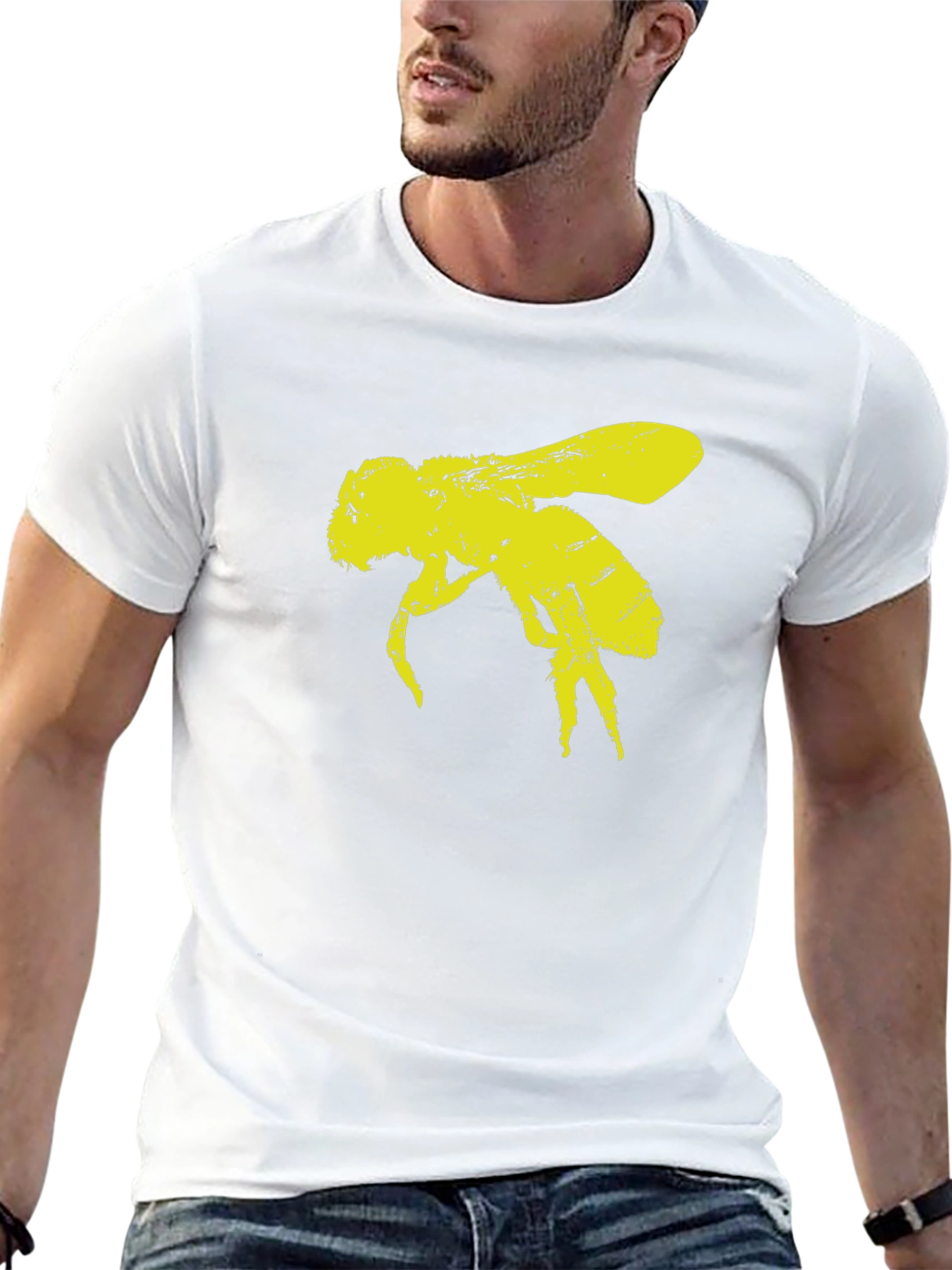 Bee Graphic Black T-Shirt - Unisex