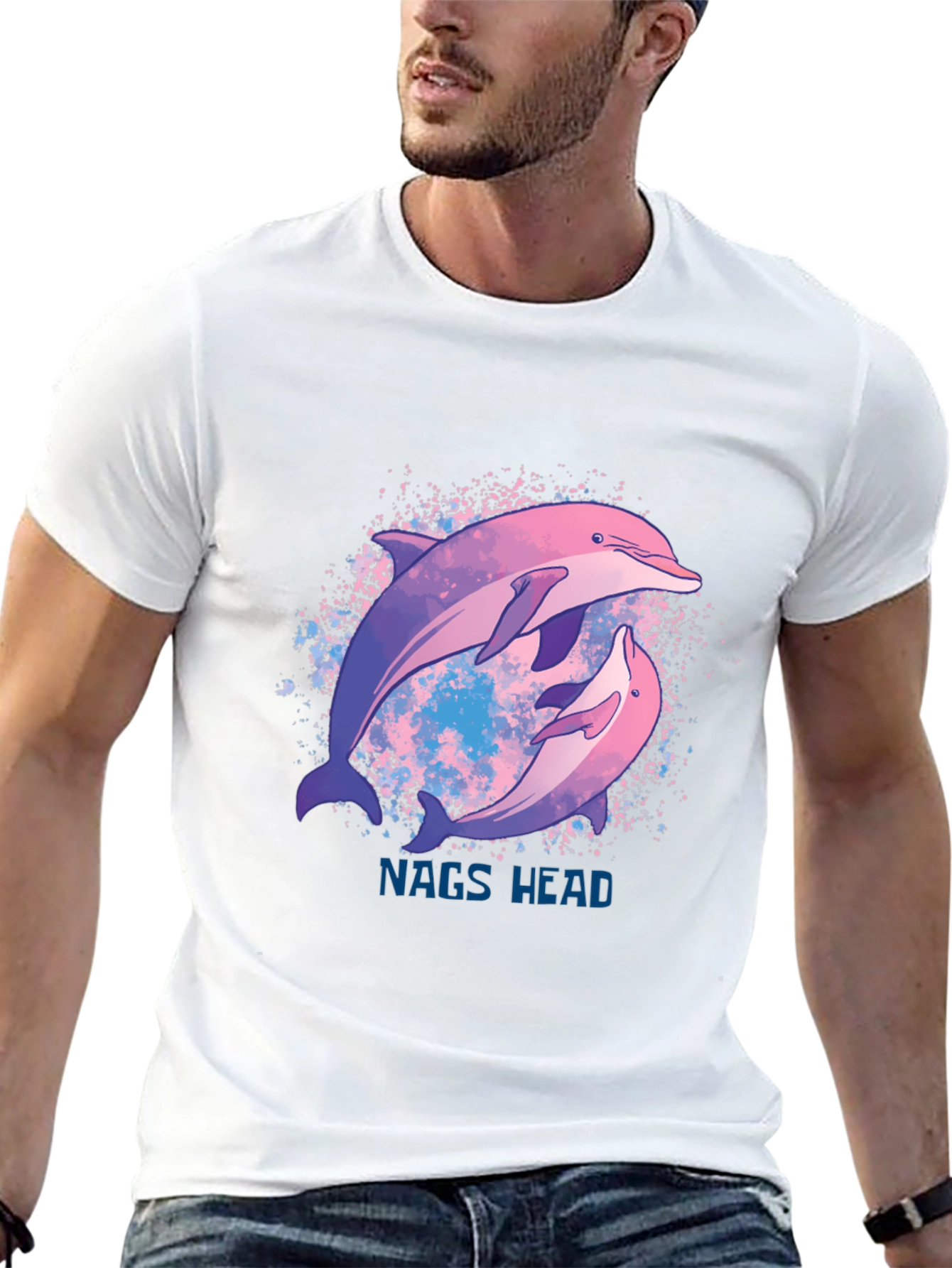 Nags Head Dolphin T-Shirt - Stylish Graphic Tee