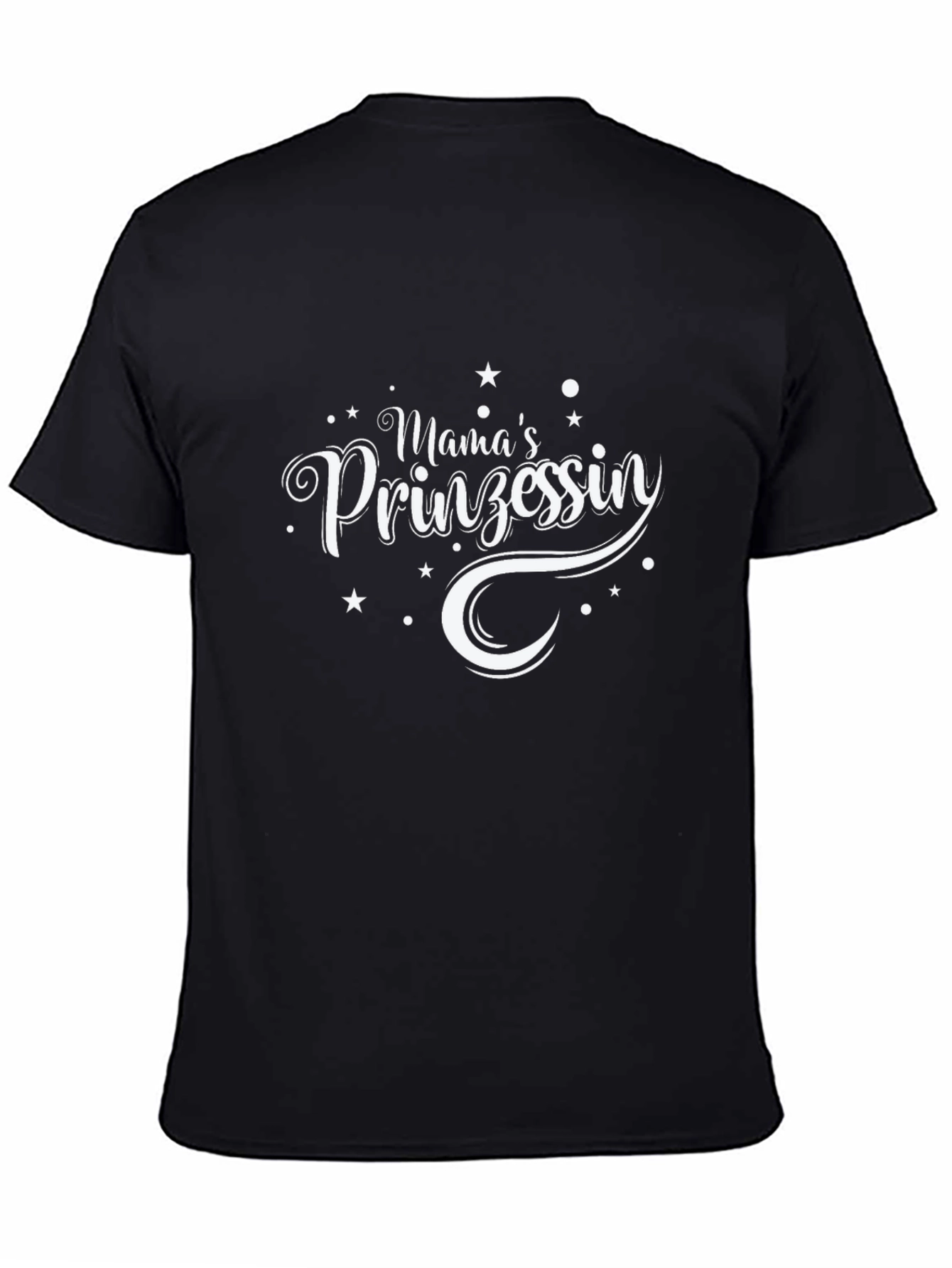 Mamas Prinzessin T-Shirt - Black Cotton Tee
