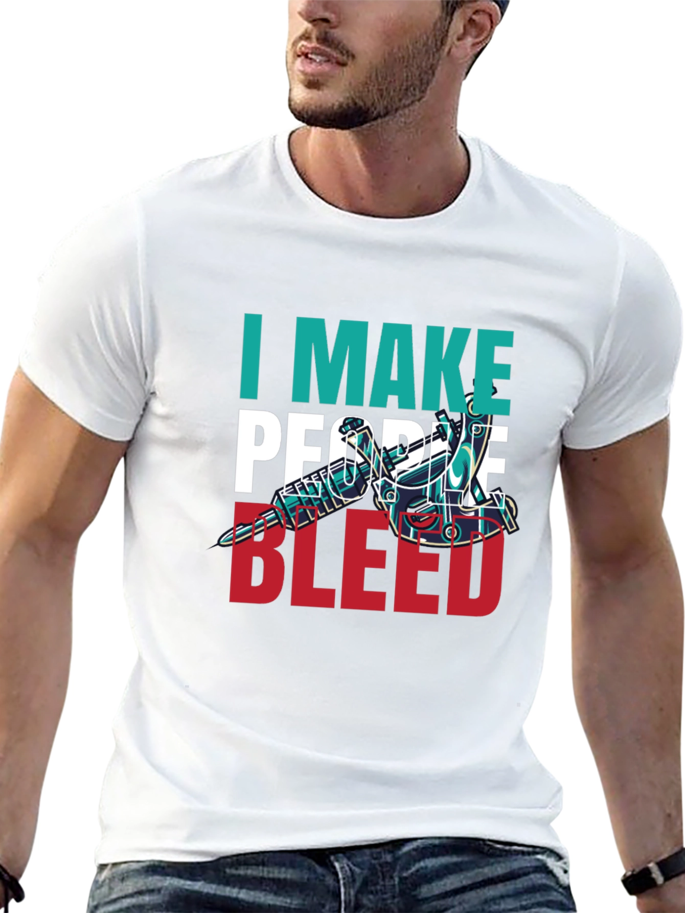I Make People Bleed Tattoo Artist T-Shirt
