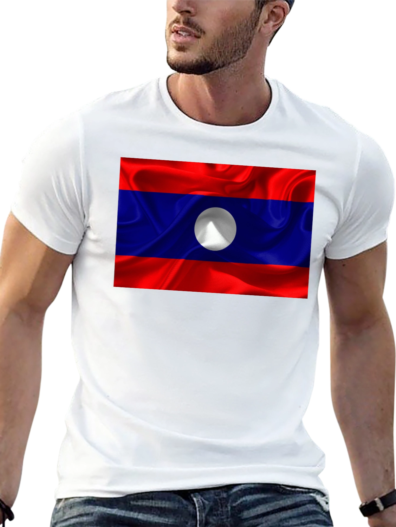 Laos Flag T-Shirt - Show Your Pride