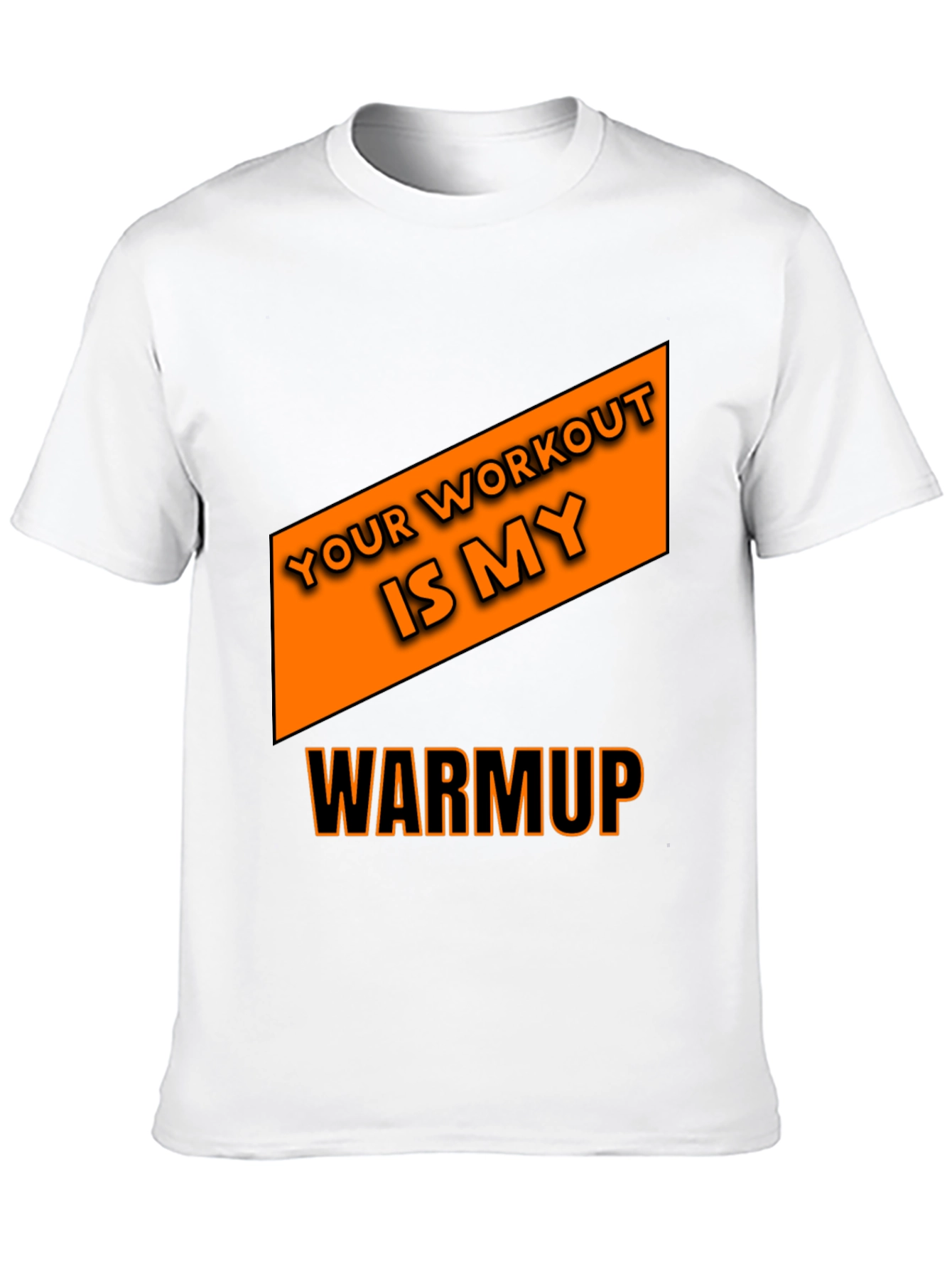 Workout Motivation Graphic Tee - Black Cotton T-Shirt