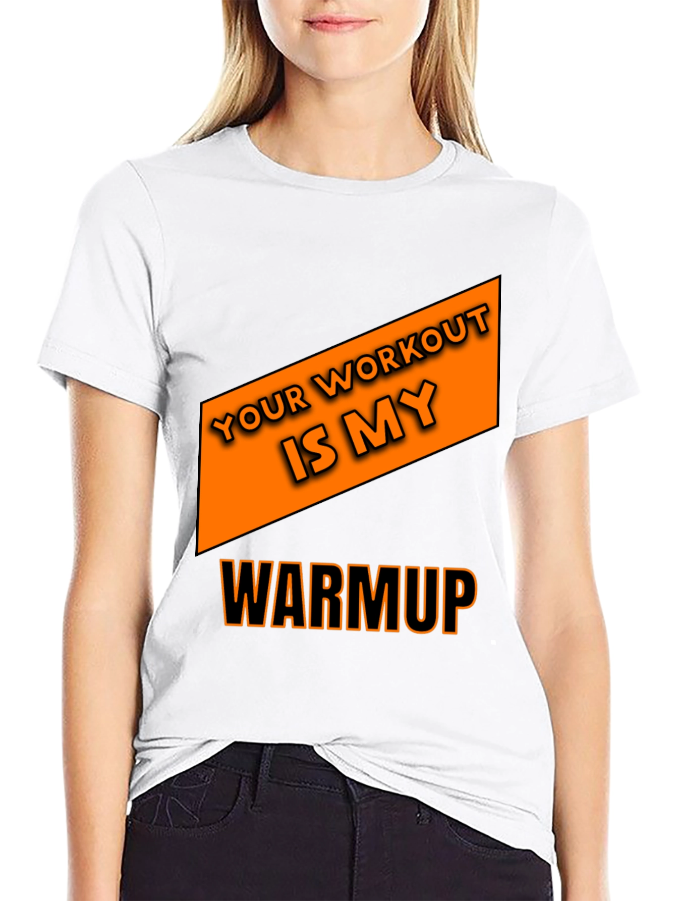 Workout Motivation Graphic Tee - Black Cotton T-Shirt