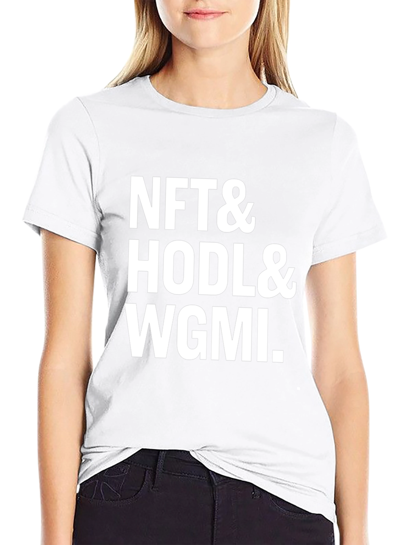 NFT HODL WGMI Black Graphic Tee