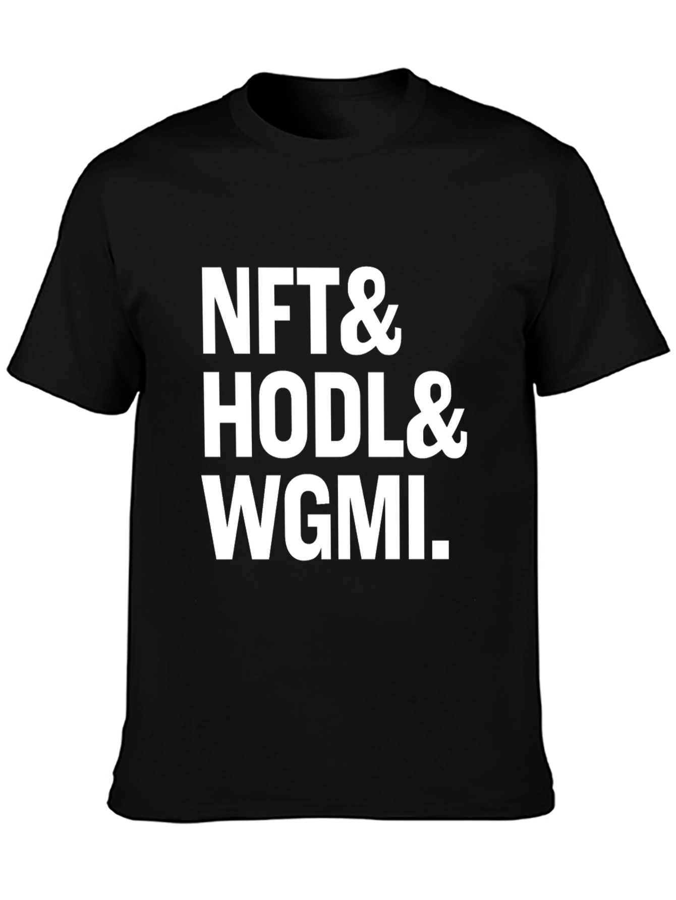 NFT HODL WGMI Black Graphic Tee