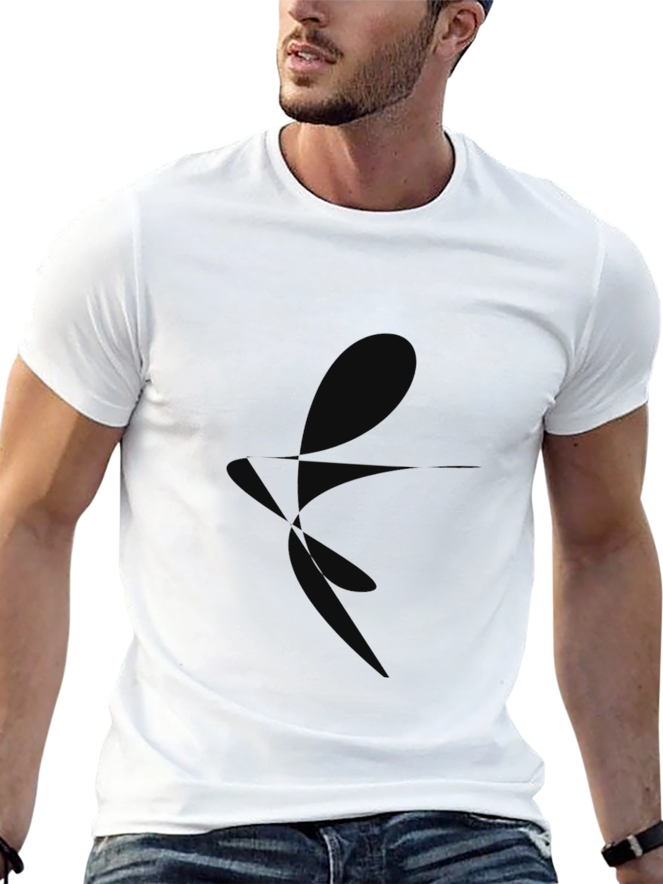 Black Graphic Tee - Modern Style