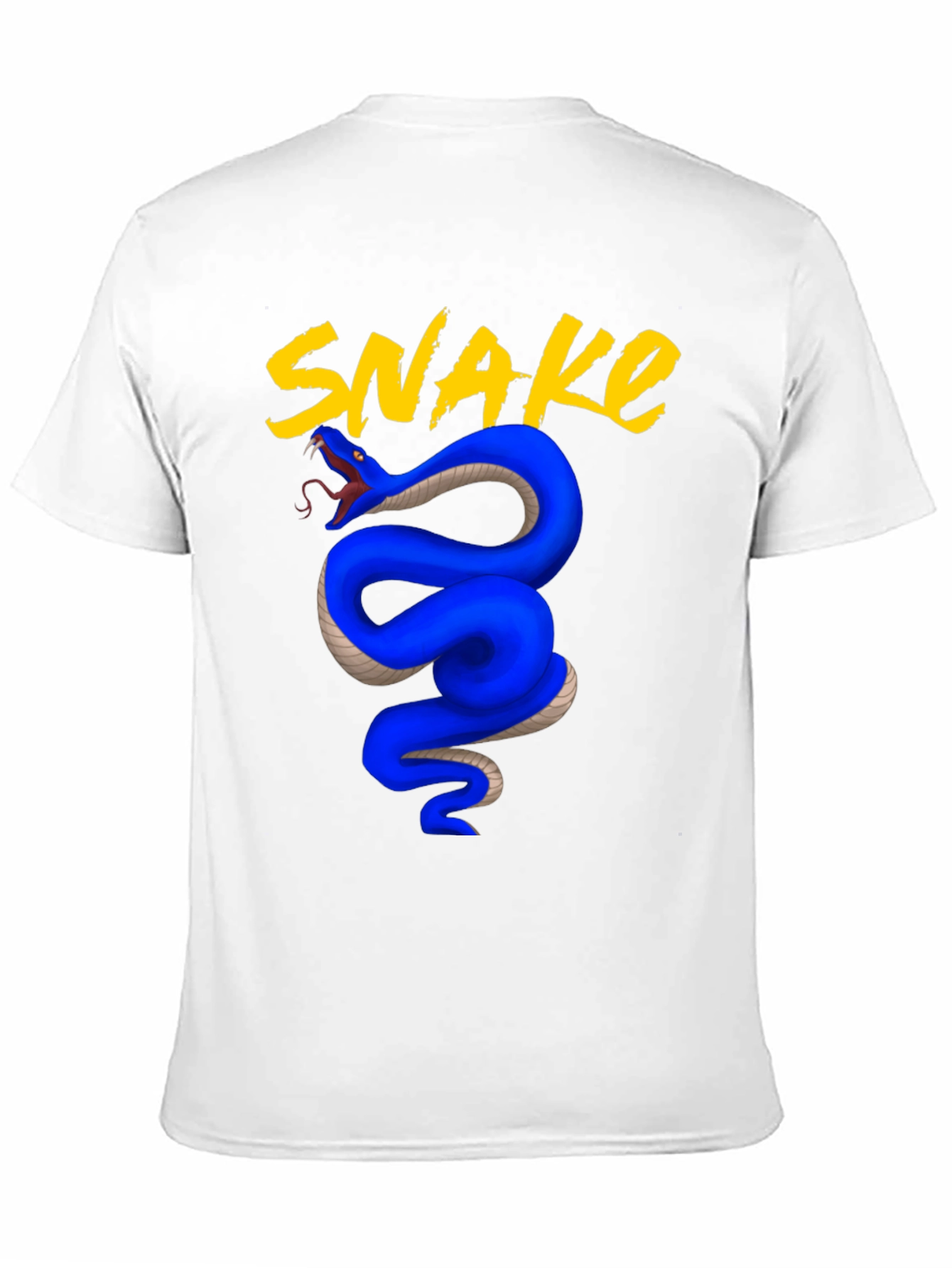 Blue Snake Graphic Tee - Bold & Stylish