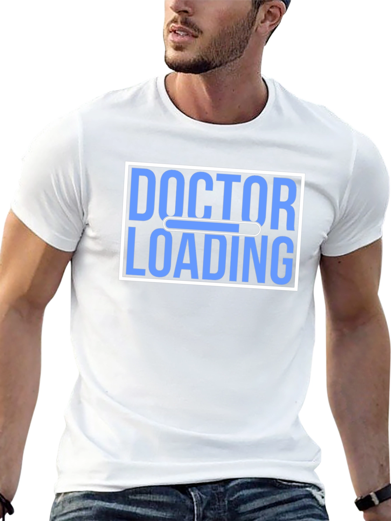 Doctor Loading Black Graphic Tee
