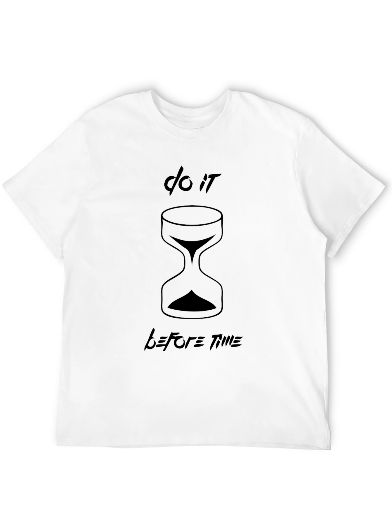 Do It Before Time Black T-Shirt
