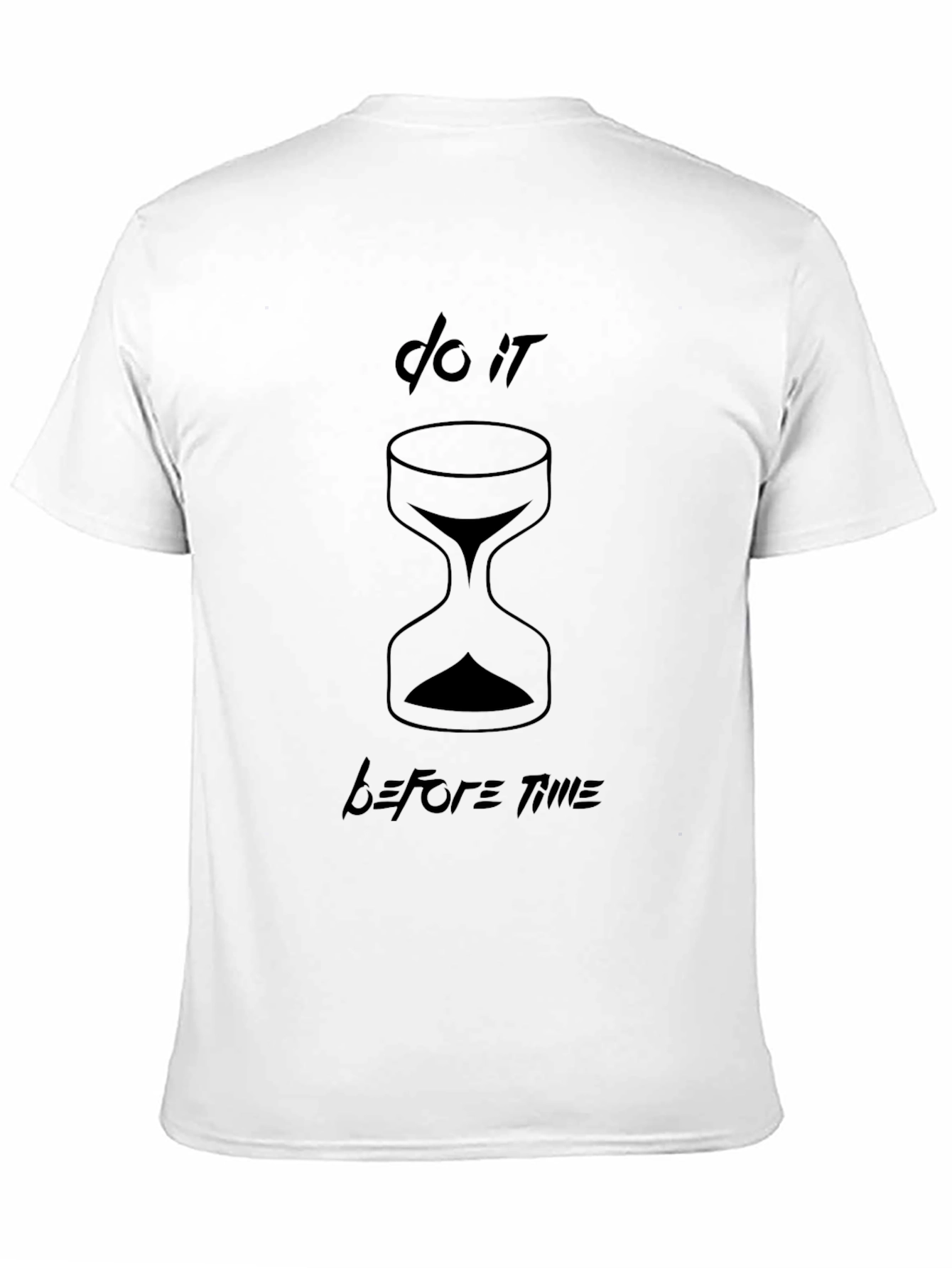 Do It Before Time Black T-Shirt