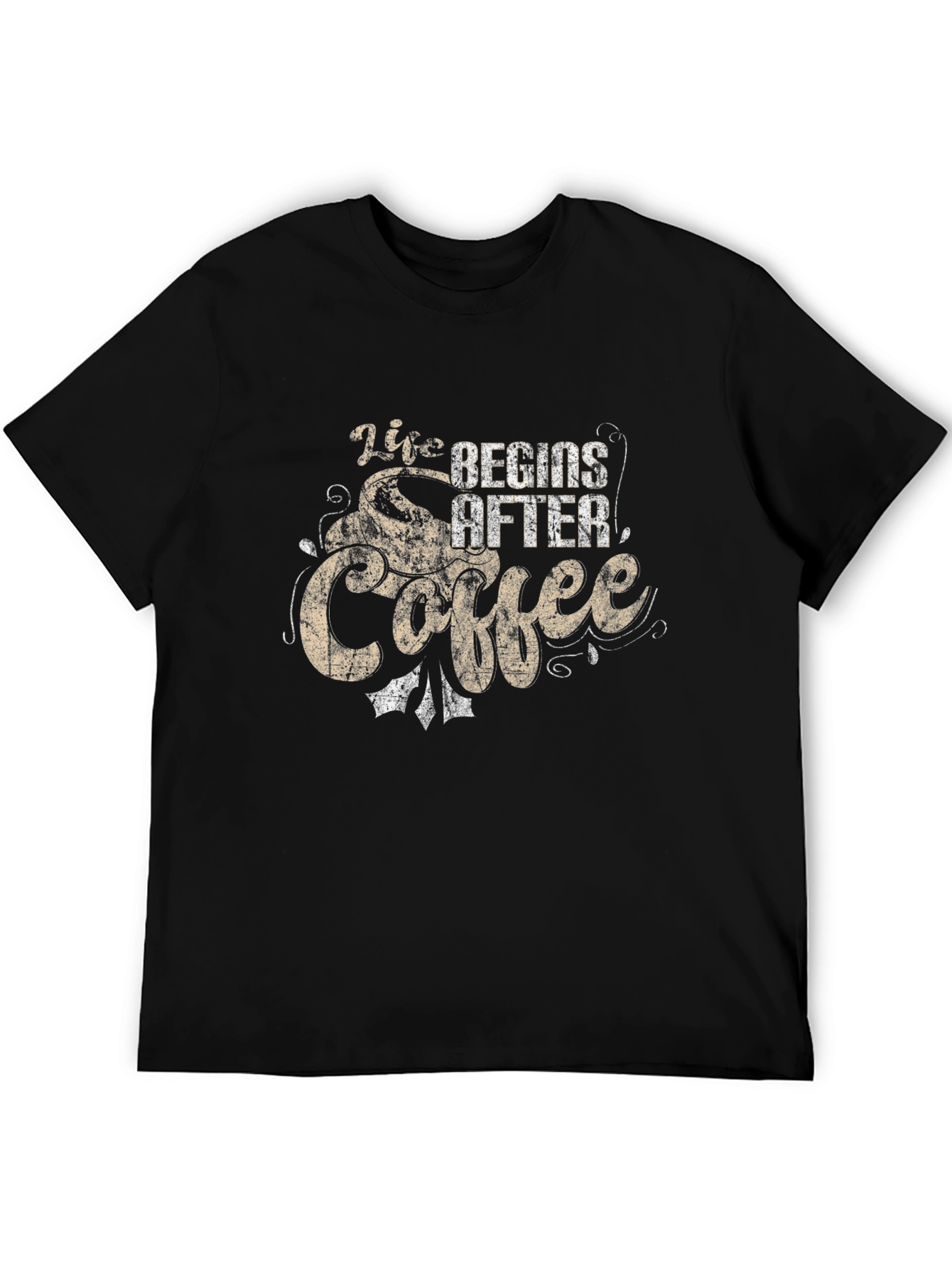 Life Begins After Coffee Graphic T-Shirt