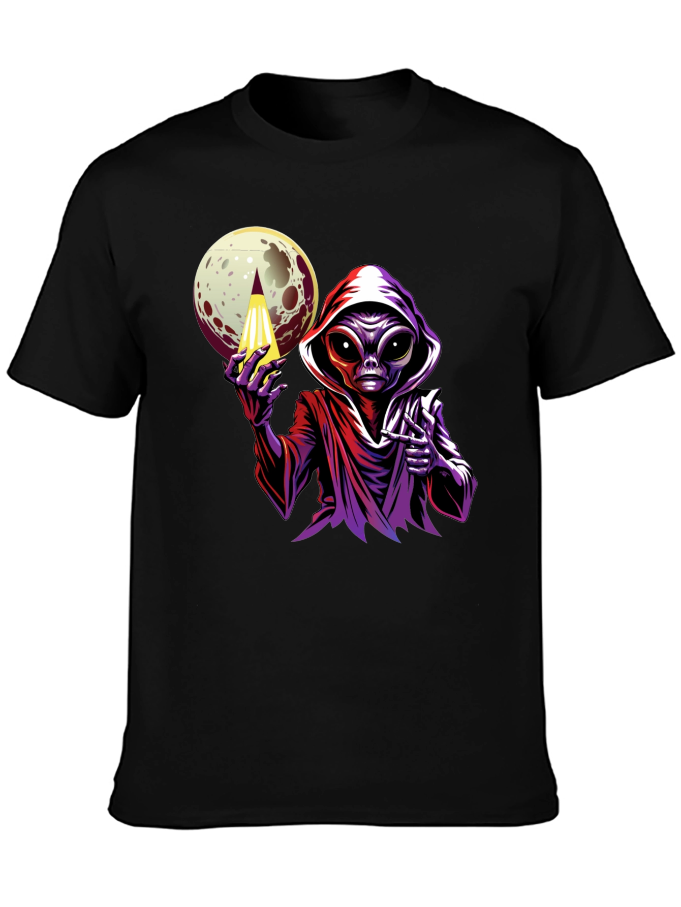 Alien Moon Graphic Tee - Sci-Fi Style