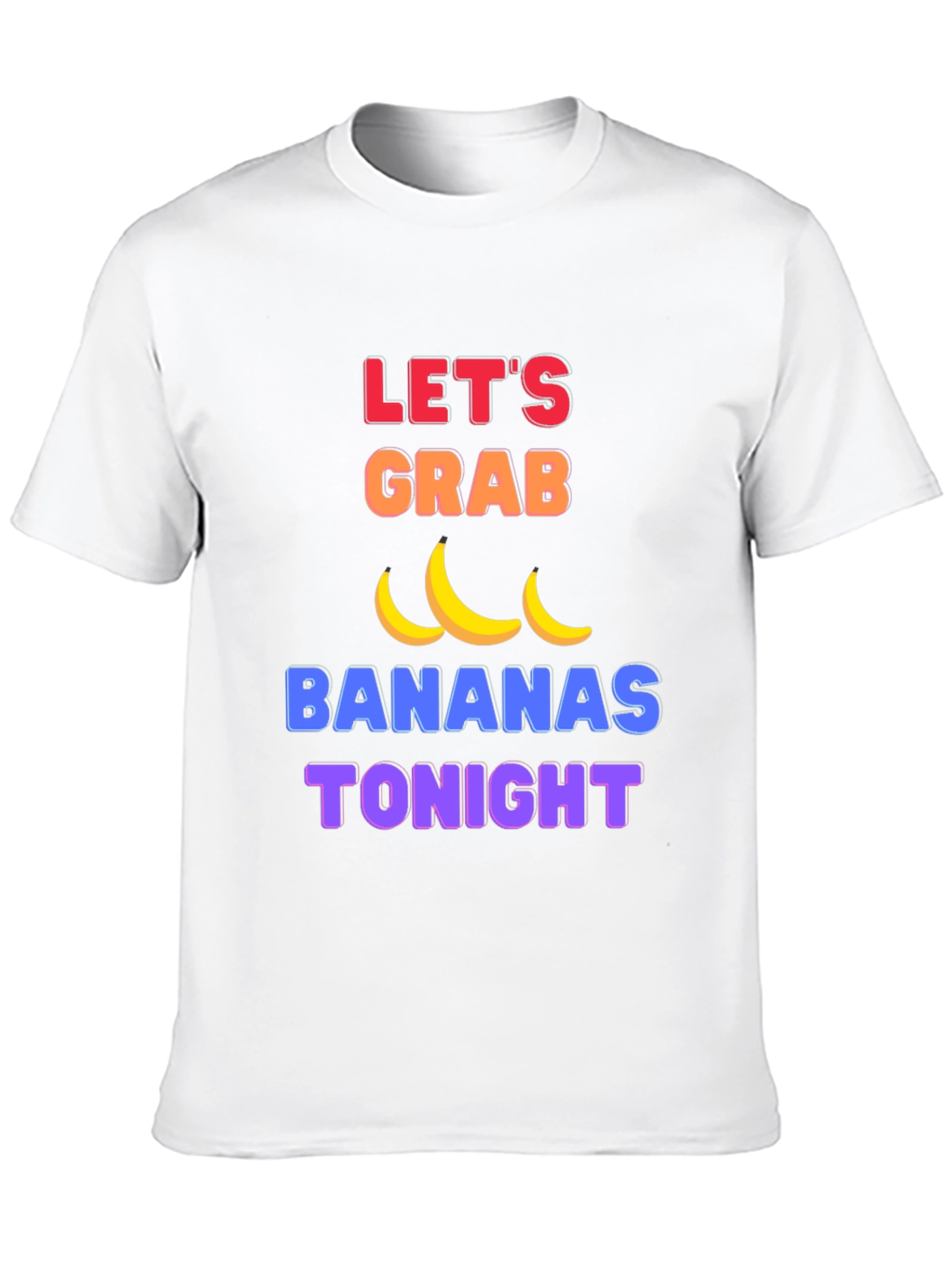 Funny Lets Grab Bananas Black T-Shirt