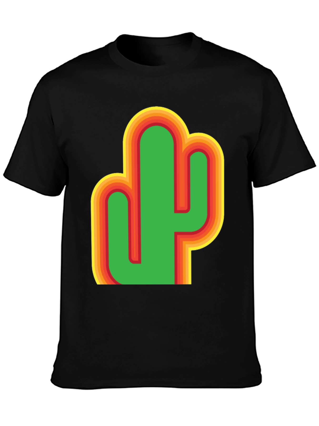 Retro Cactus Graphic T-Shirt