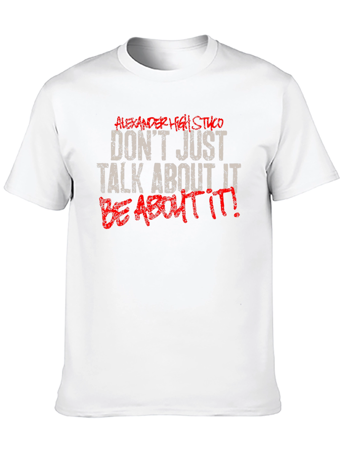 Motivational Be About It Black Graphic Tee