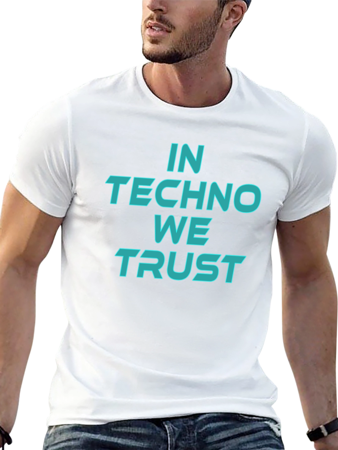 In Techno We Trust Graphic Tee