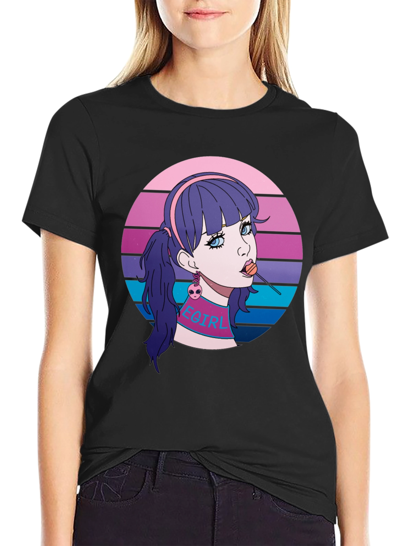 Egirl Aesthetic T-Shirt - Retro Vaporwave Tee