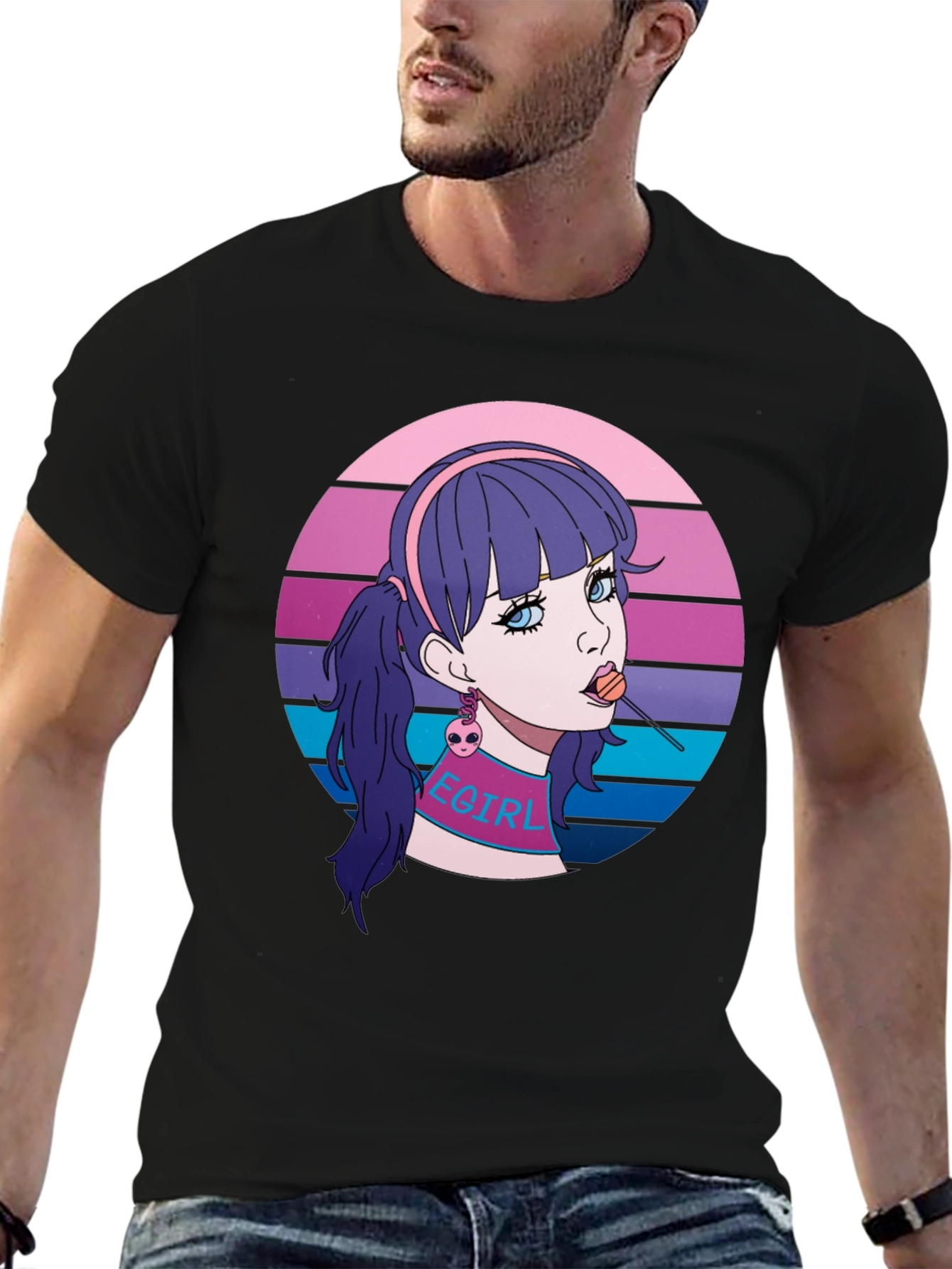 Egirl Aesthetic T-Shirt - Retro Vaporwave Tee