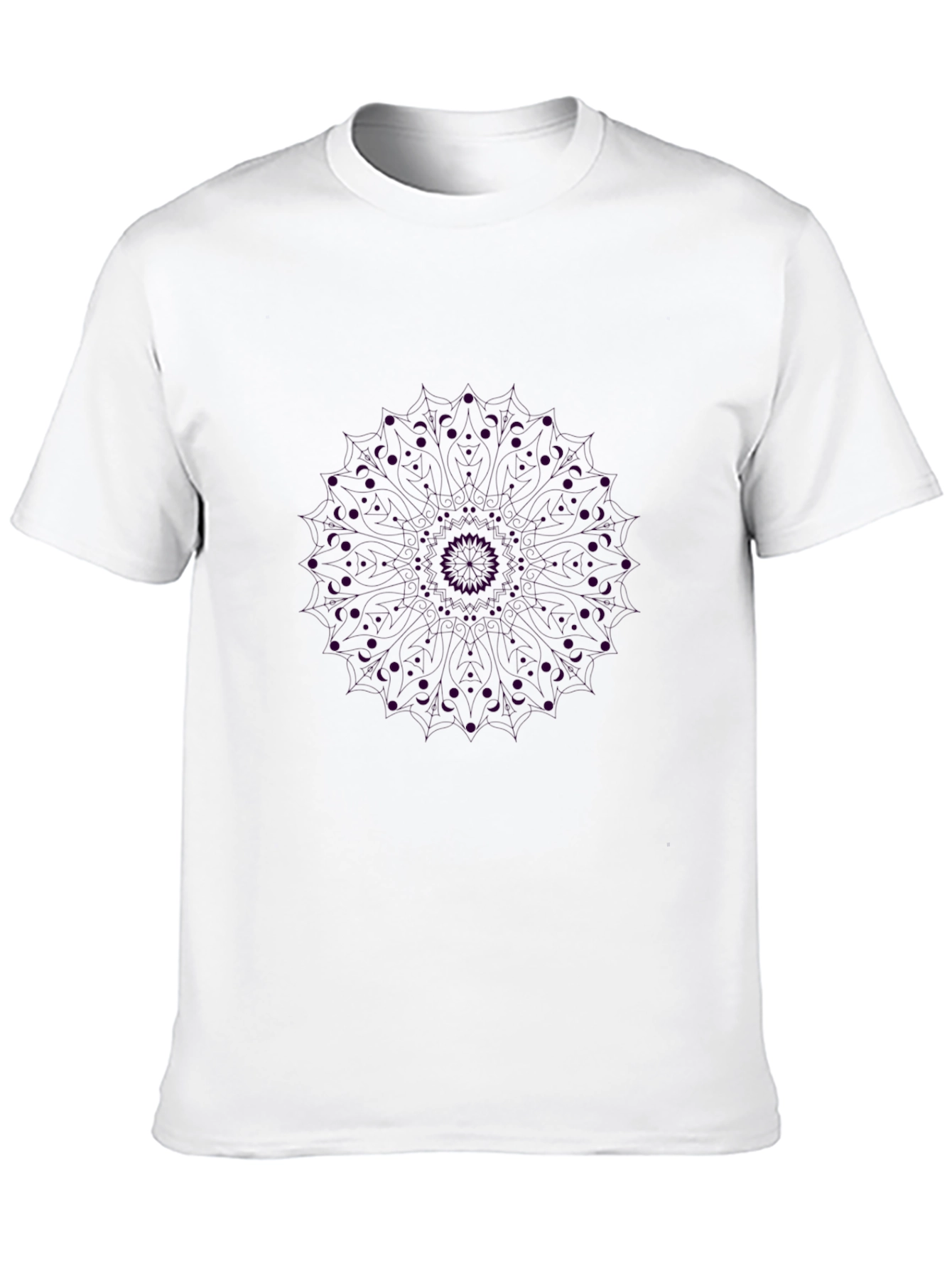 Black Mandala Graphic Tee - Unique Design