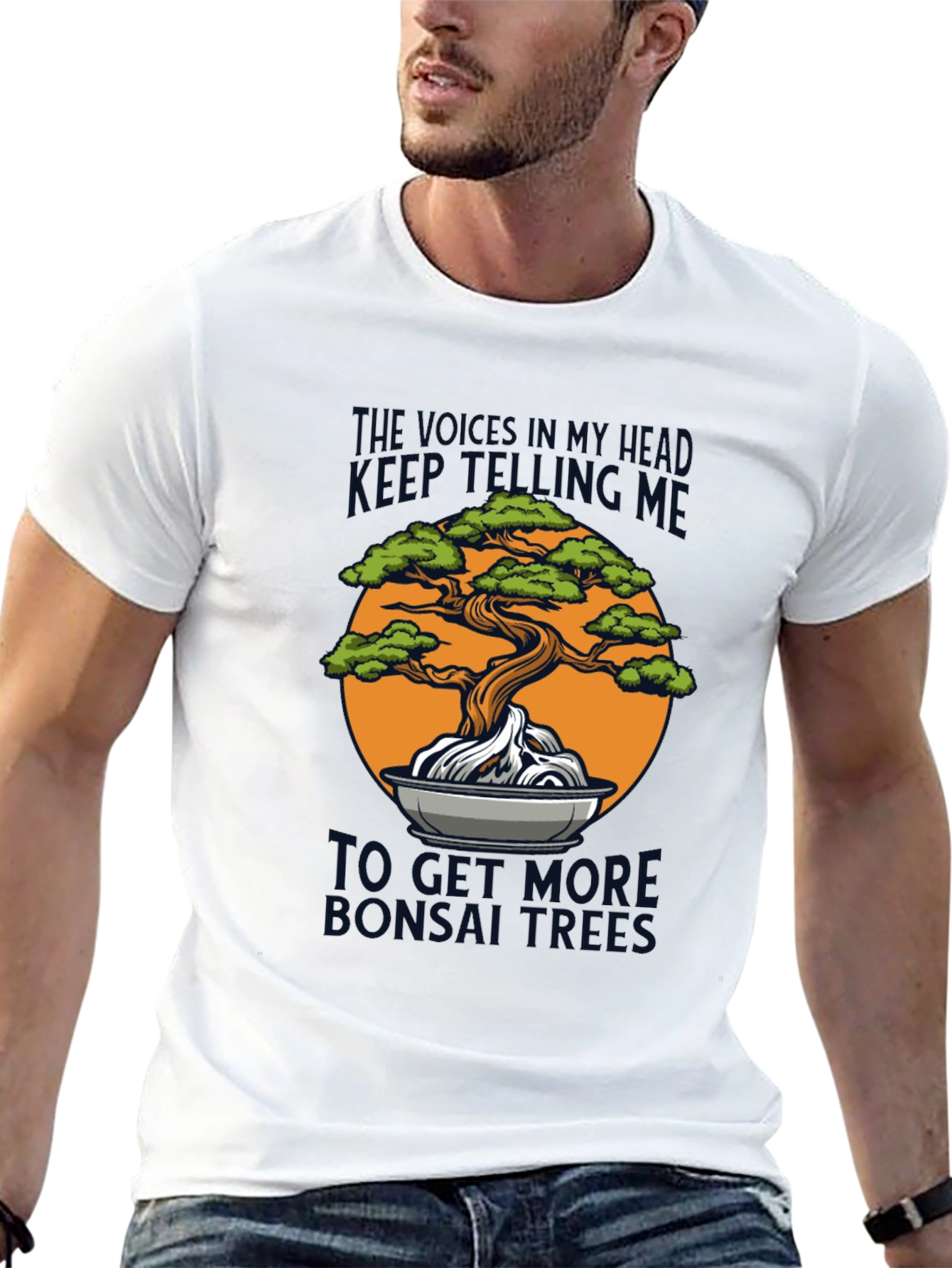 Bonsai Tree Graphic Tee - Humorous Design