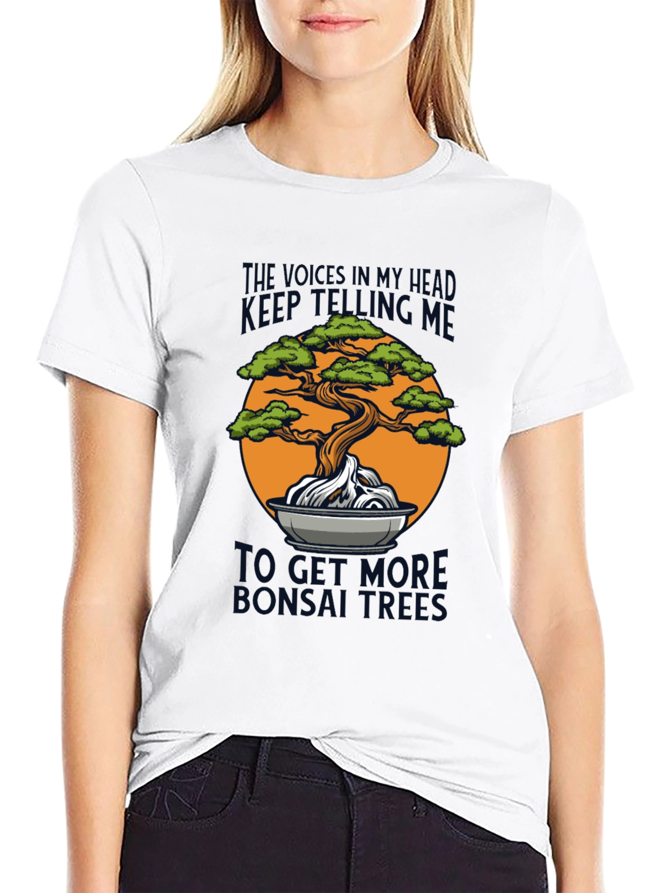 Bonsai Tree Graphic Tee - Humorous Design