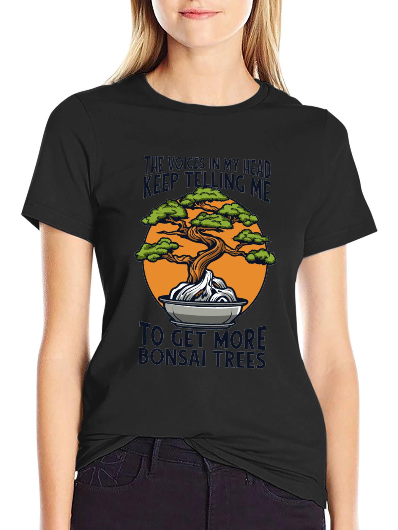 Bonsai Tree Graphic Tee - Humorous Design