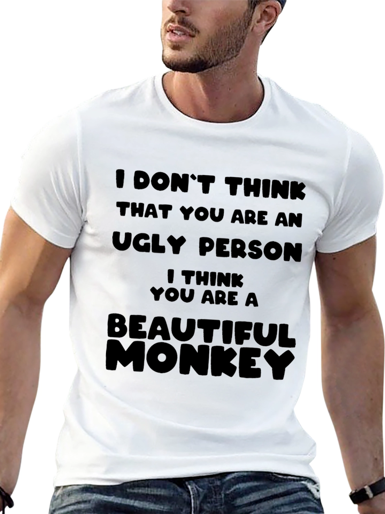 Funny Monkey Graphic T-Shirt