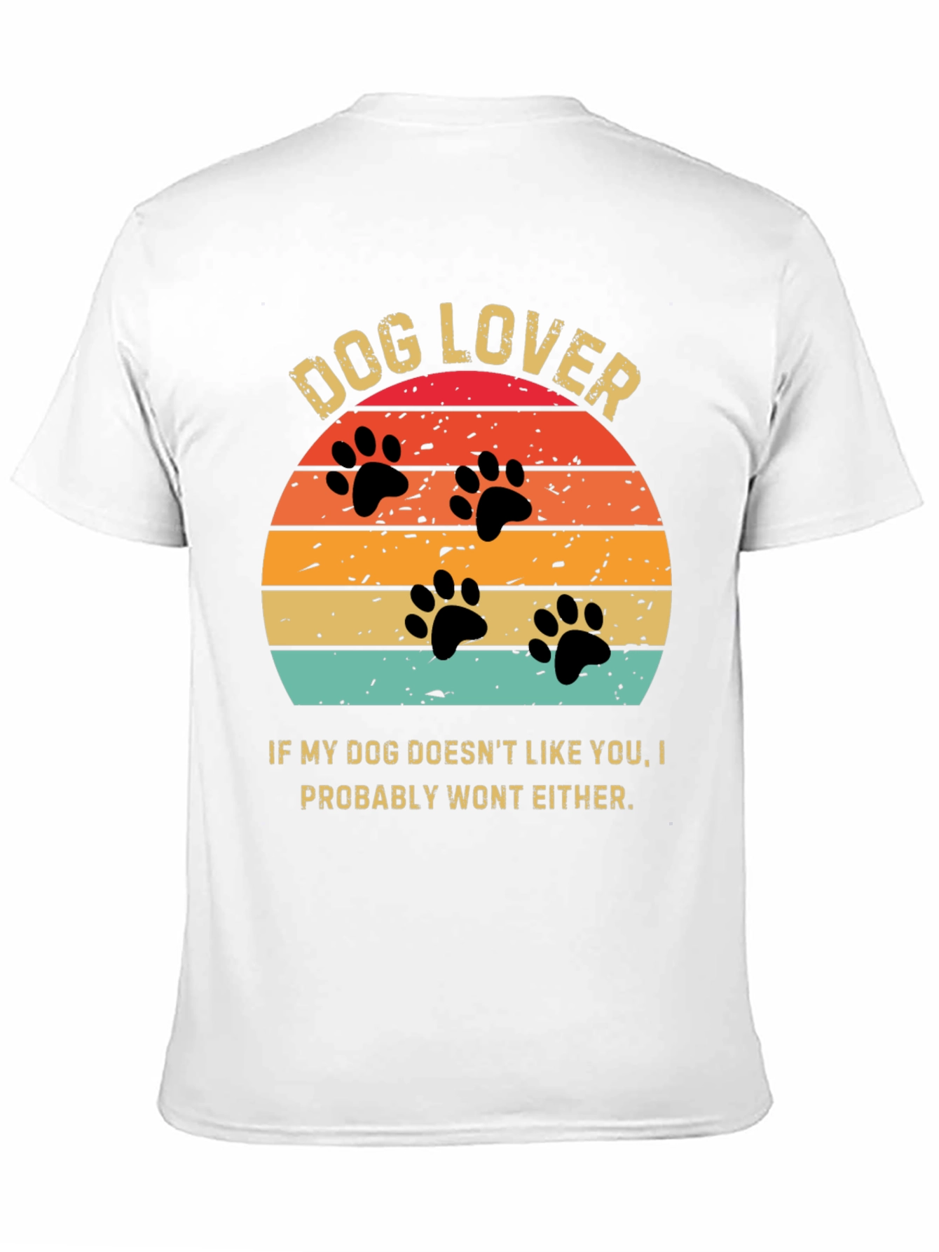 Dog Lover Sunset Graphic Tee