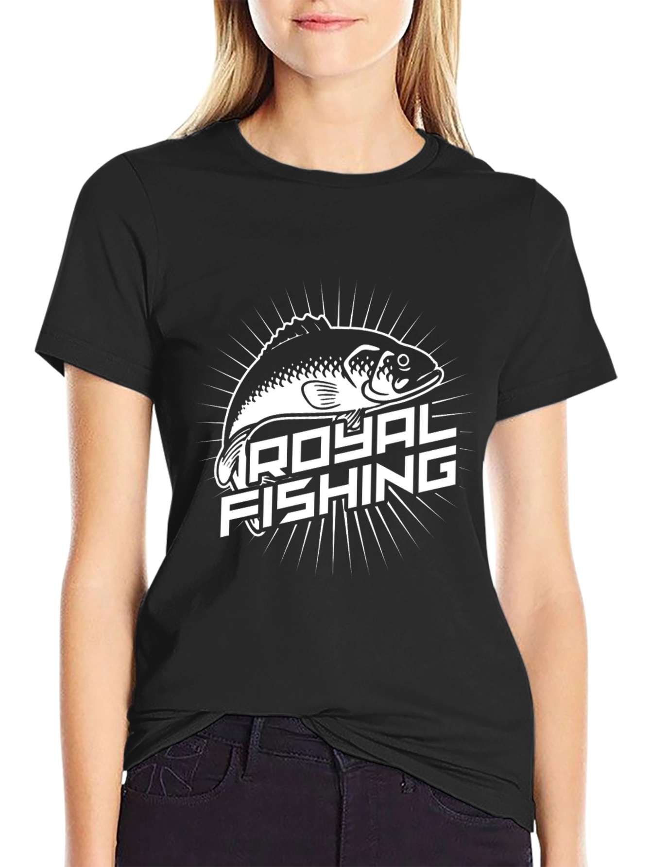 Royal Fishing Graphic Tee - Black