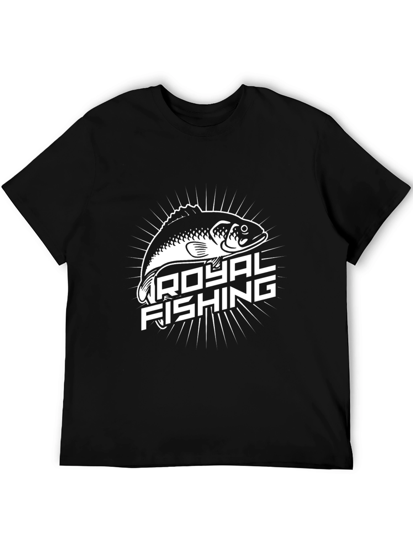 Royal Fishing Graphic Tee - Black