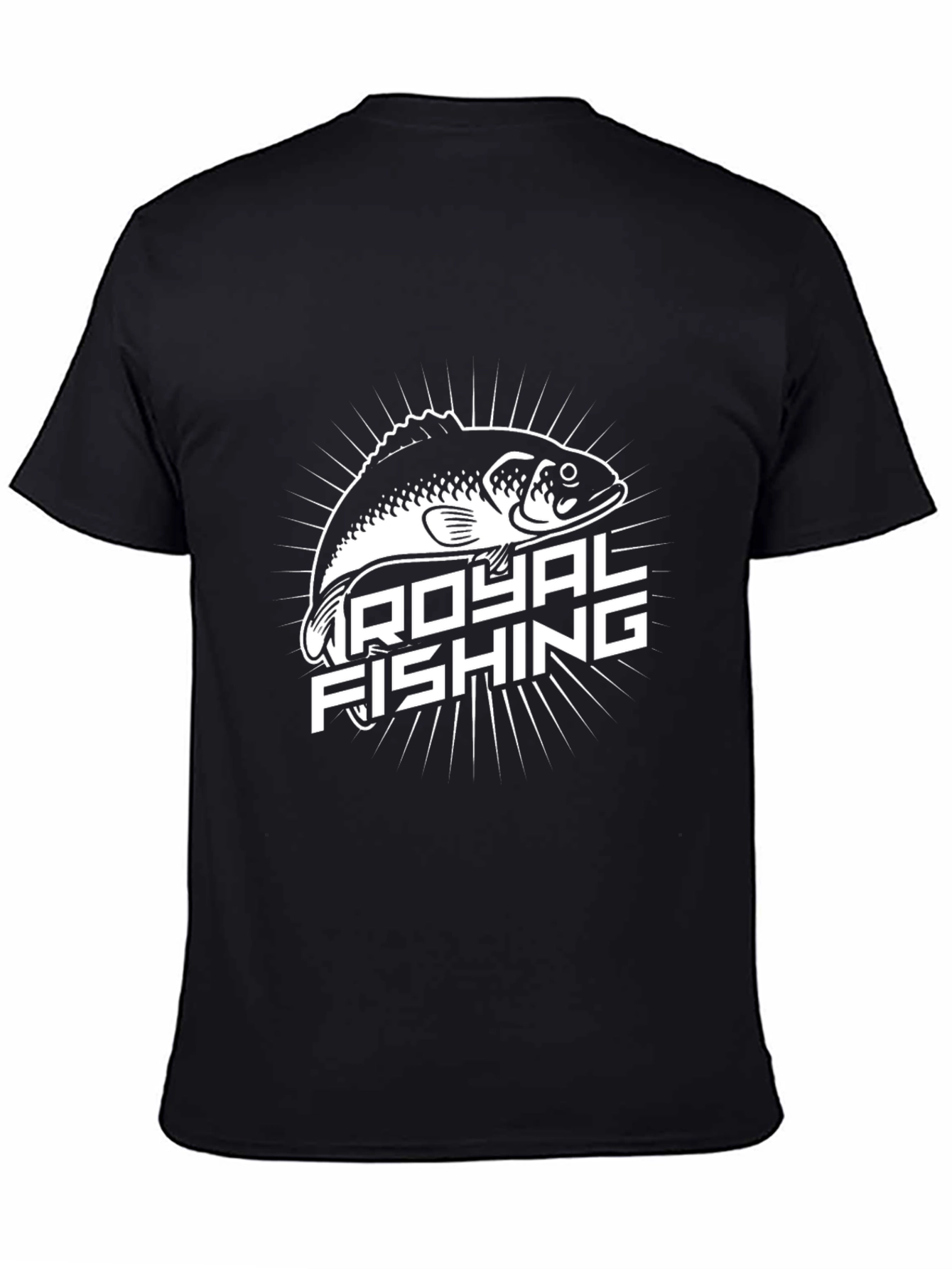 Royal Fishing Graphic Tee - Black