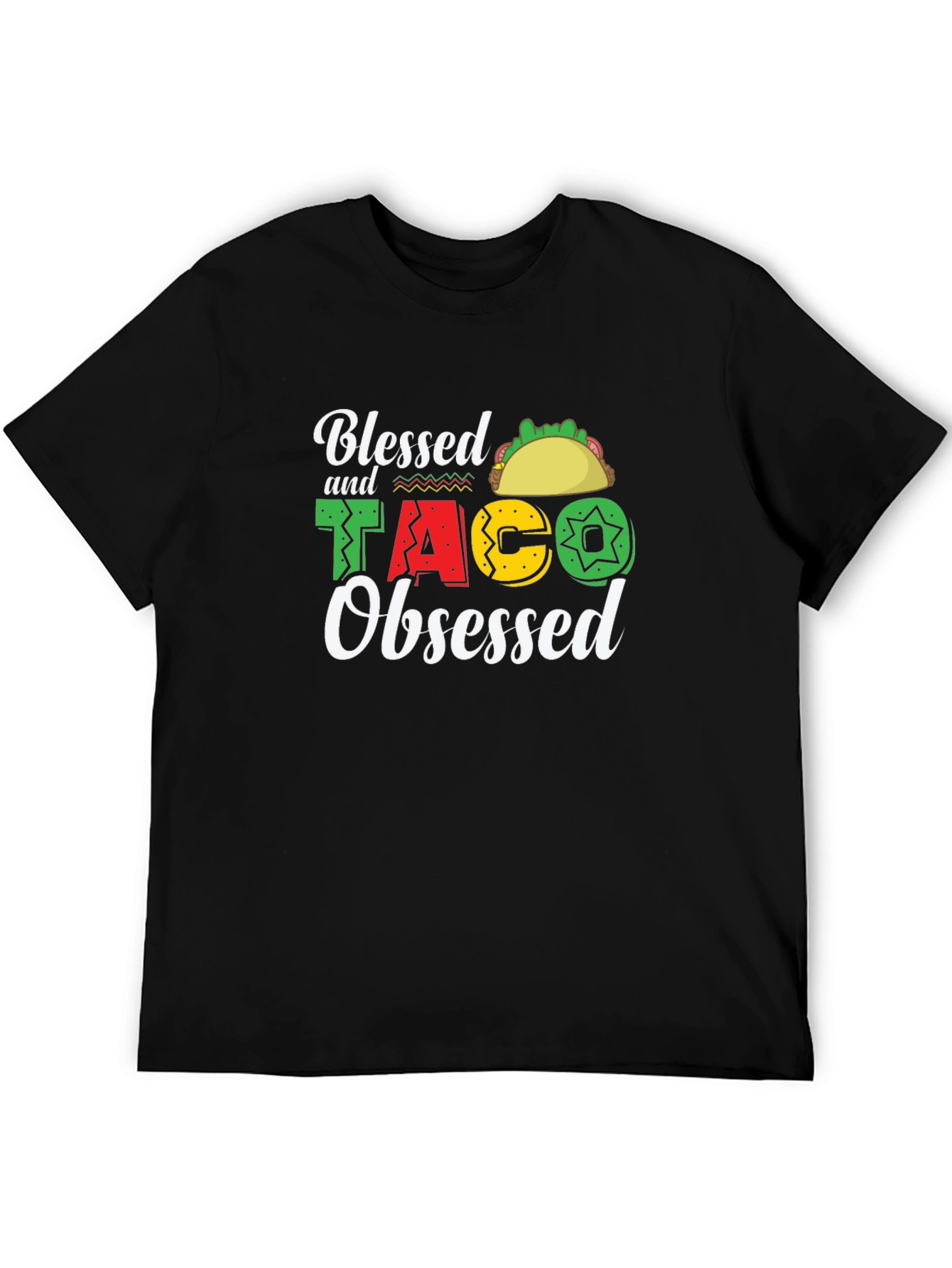 Blessed & Taco Obsessed Graphic T-Shirt