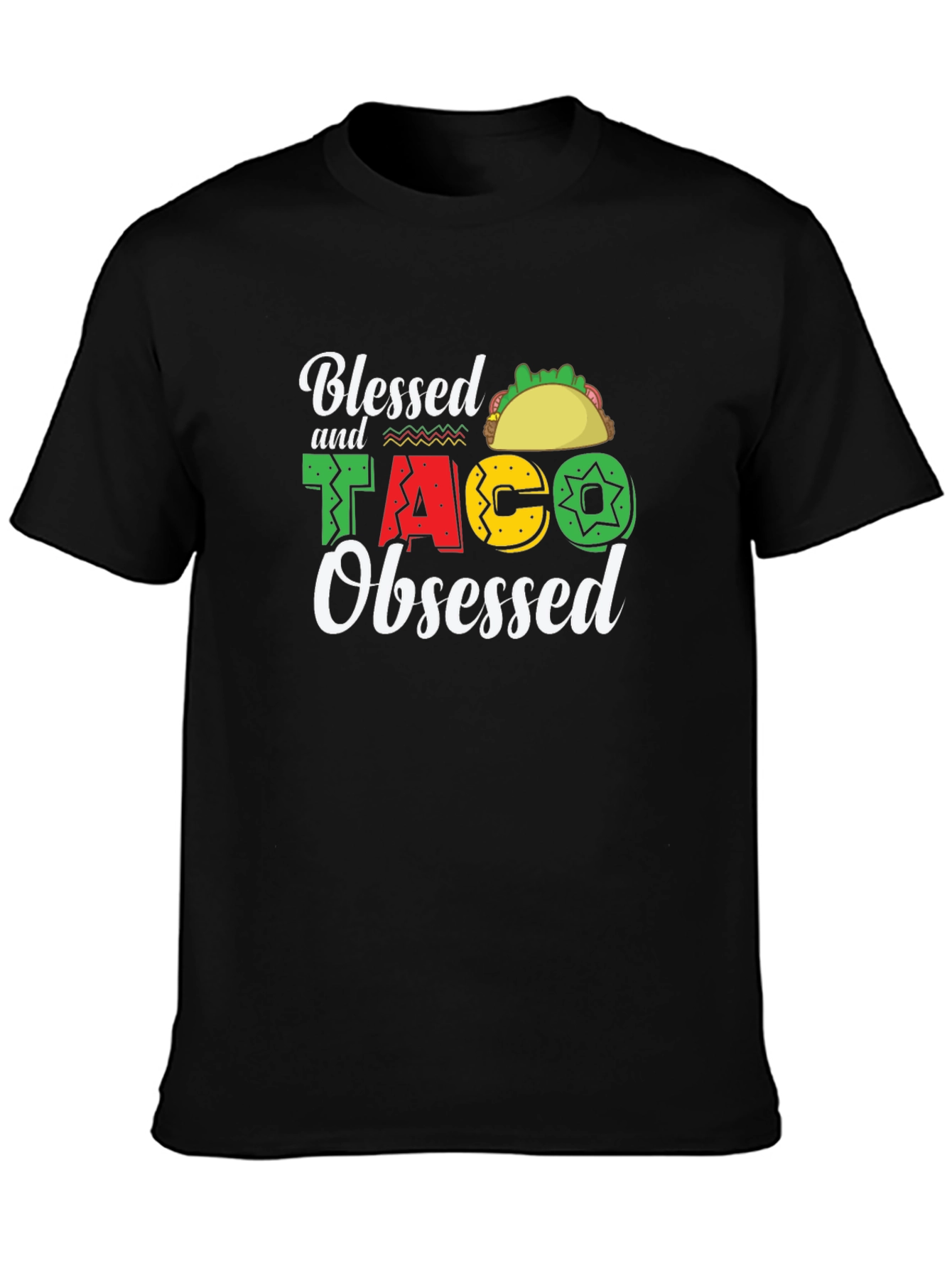Blessed & Taco Obsessed Graphic T-Shirt