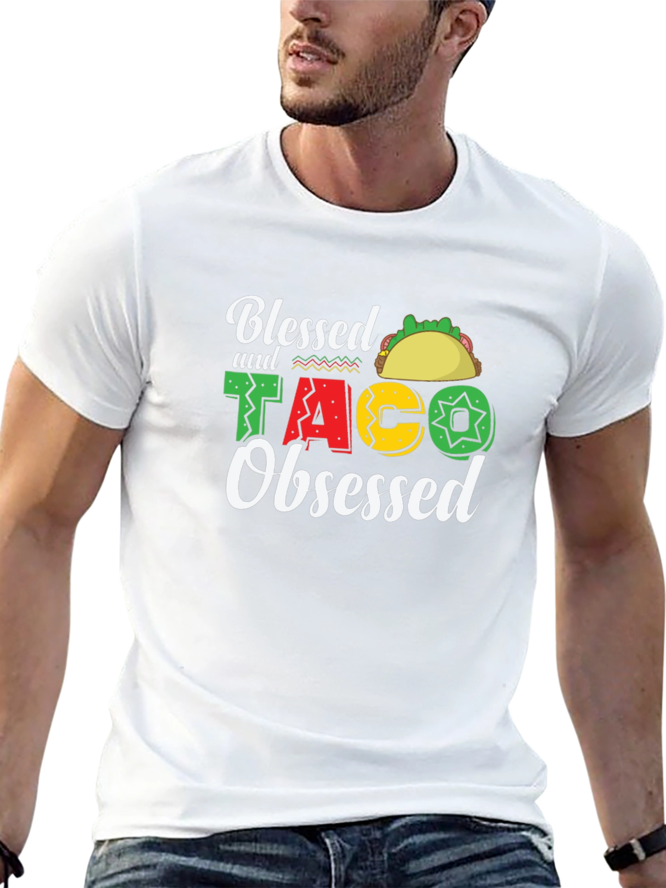 Blessed & Taco Obsessed Graphic T-Shirt