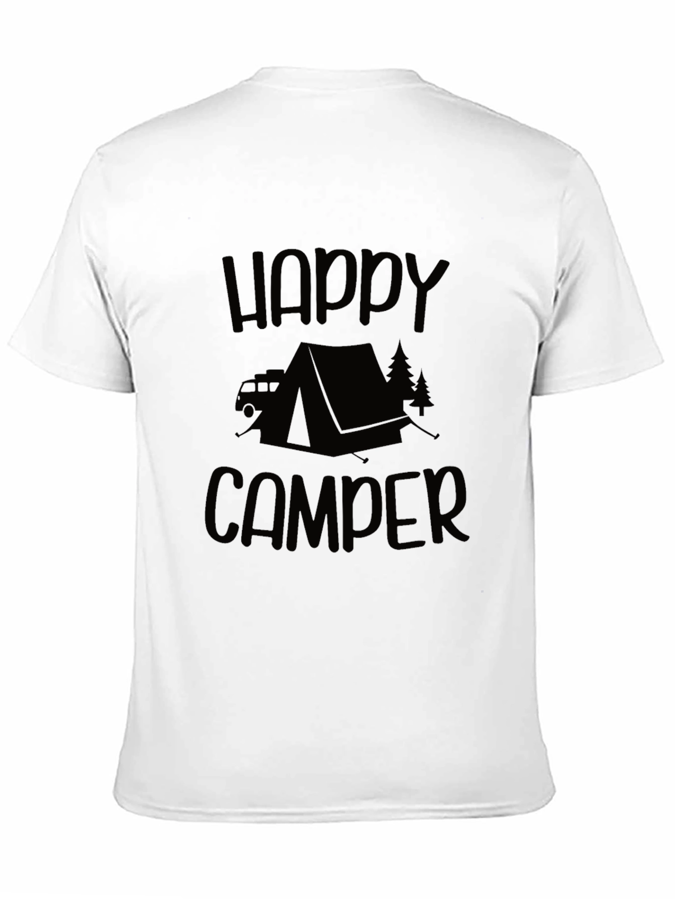 Happy Camper Graphic Tee - Camping Adventure Shirt