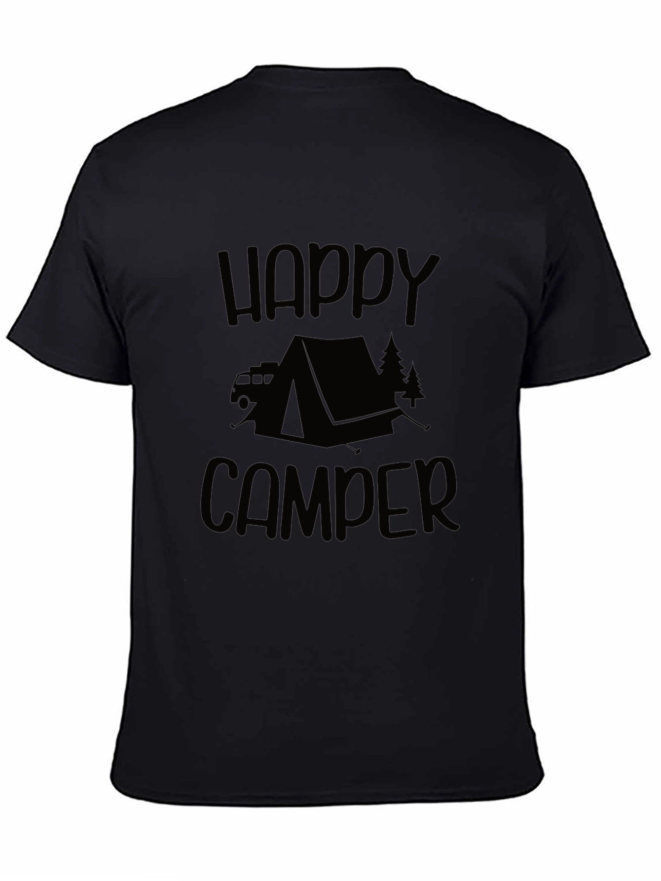 Happy Camper Graphic Tee - Camping Adventure Shirt